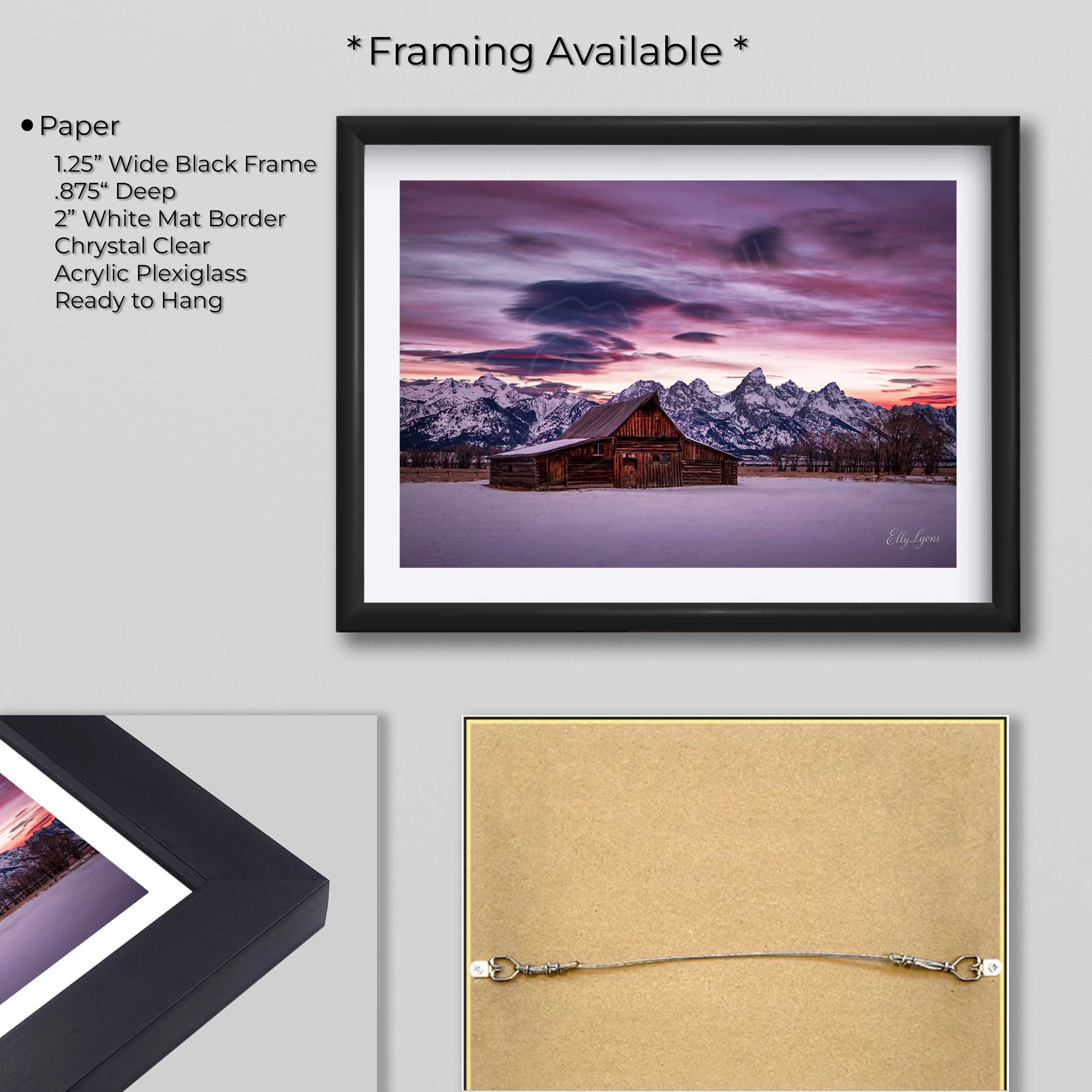 Moulton Barn Sunrise Print - "Promise of a New Day"