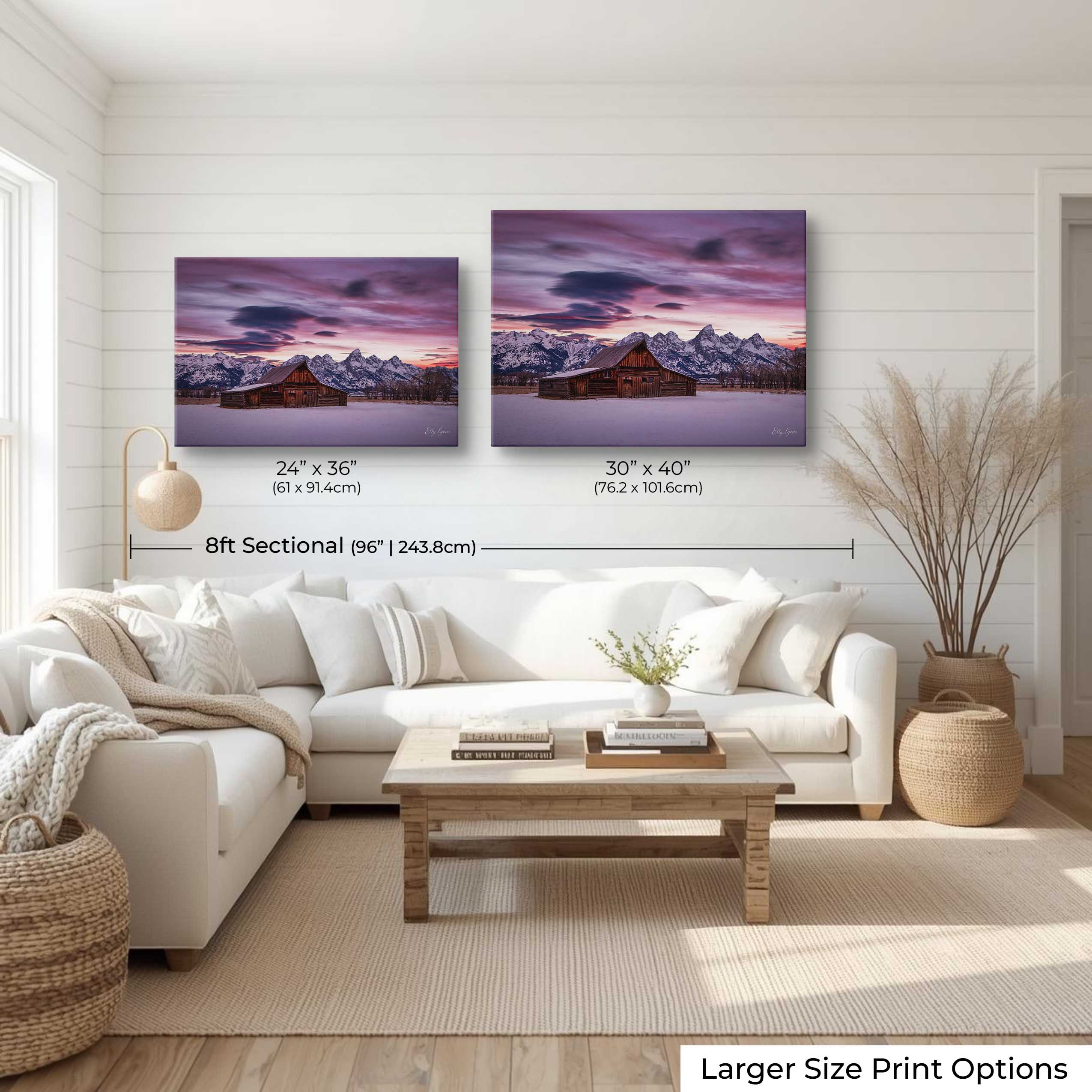 Moulton Barn Sunrise Print - "Promise of a New Day"