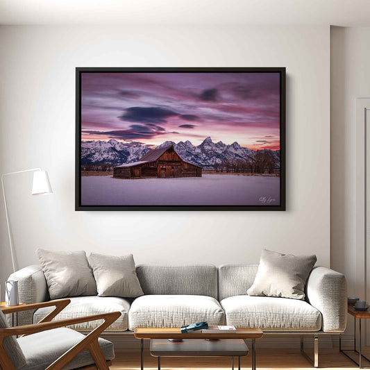 "Promise of a New Day" - Moulton Barn and Tetons in God’s Splendor