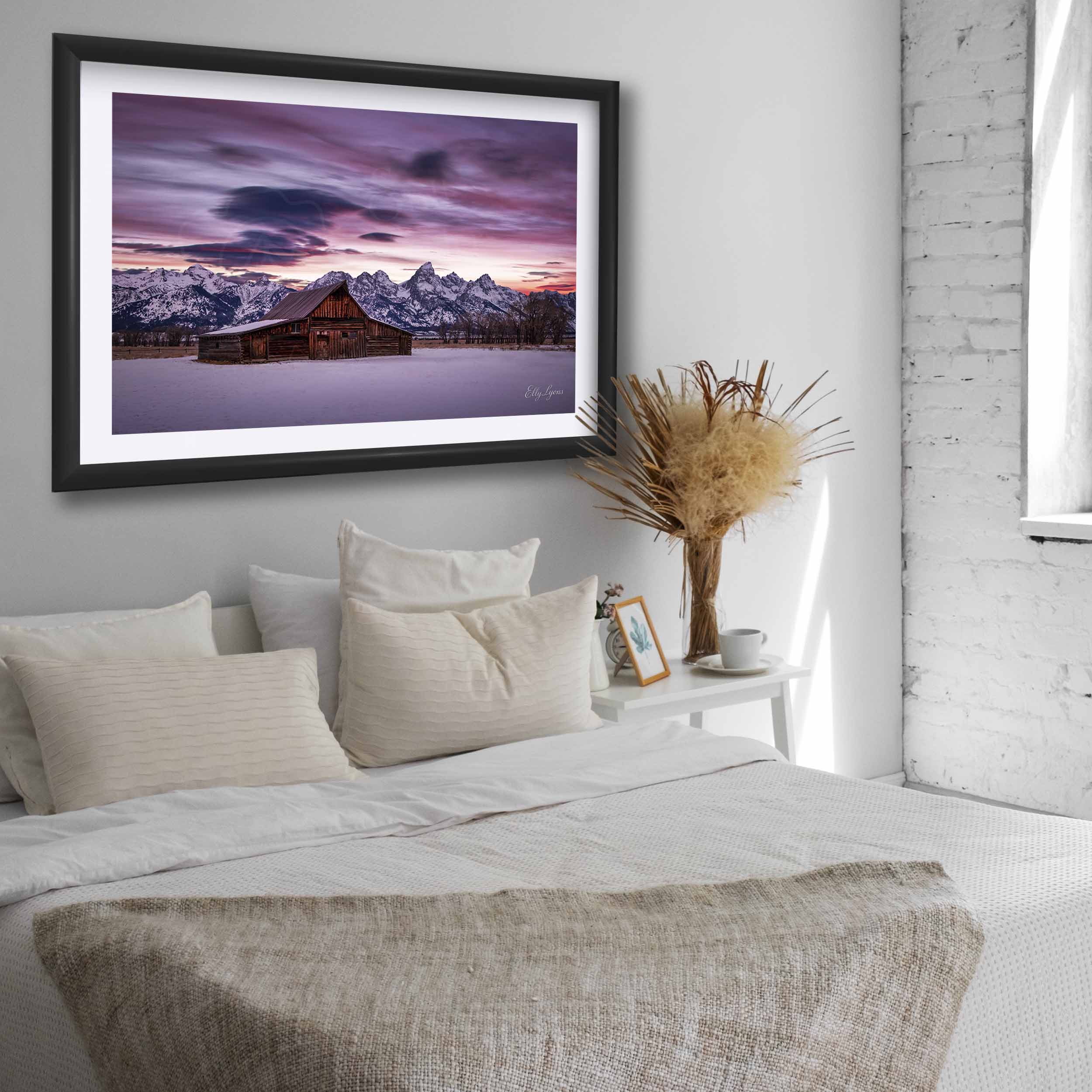 Moulton Barn Sunrise Print - "Promise of a New Day"