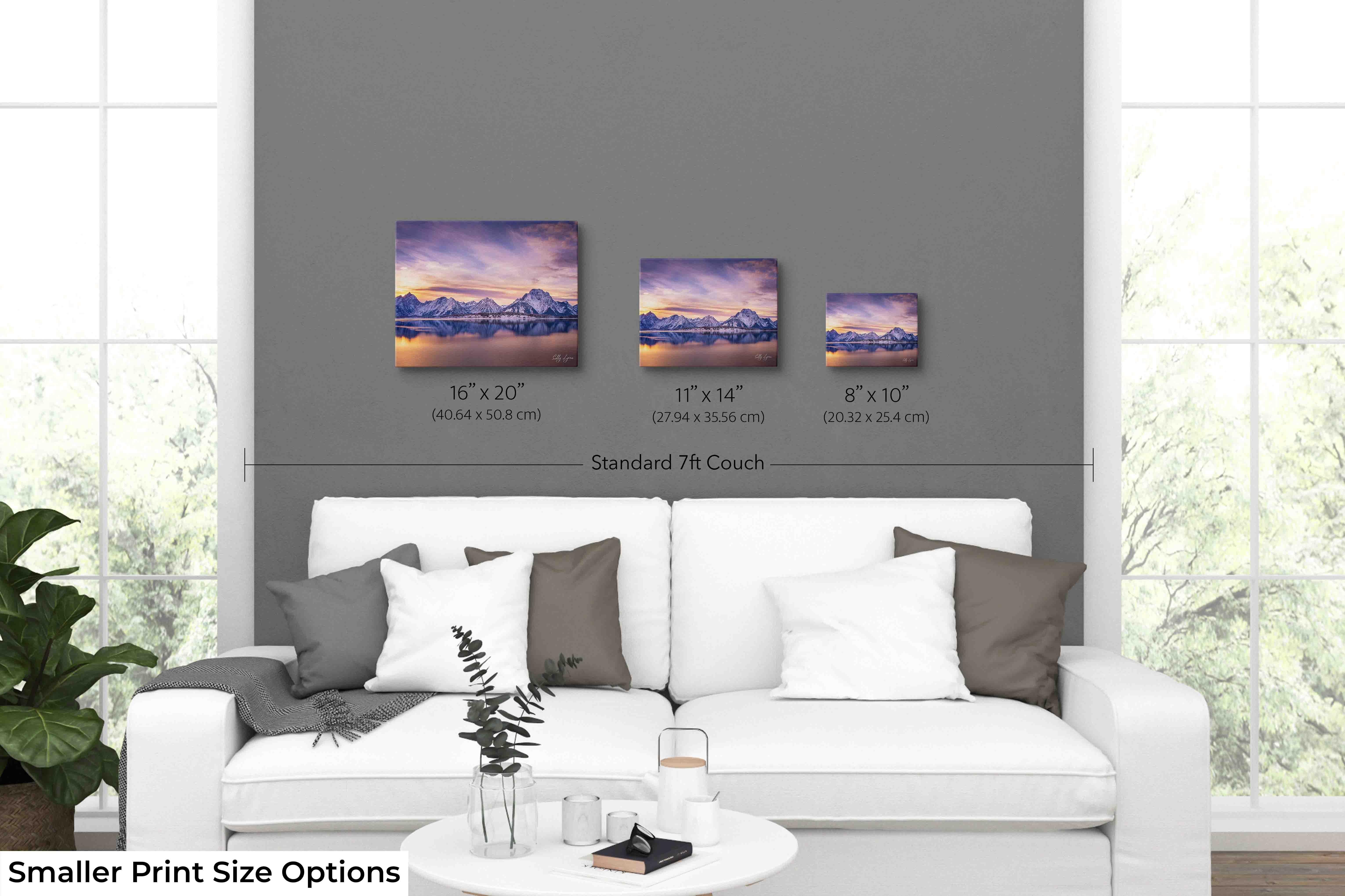“Still Waters, Mighty Peaks” - Grand Teton Sunset Wall Decor | Winter Mountain Reflection Landscape Fine Art Print