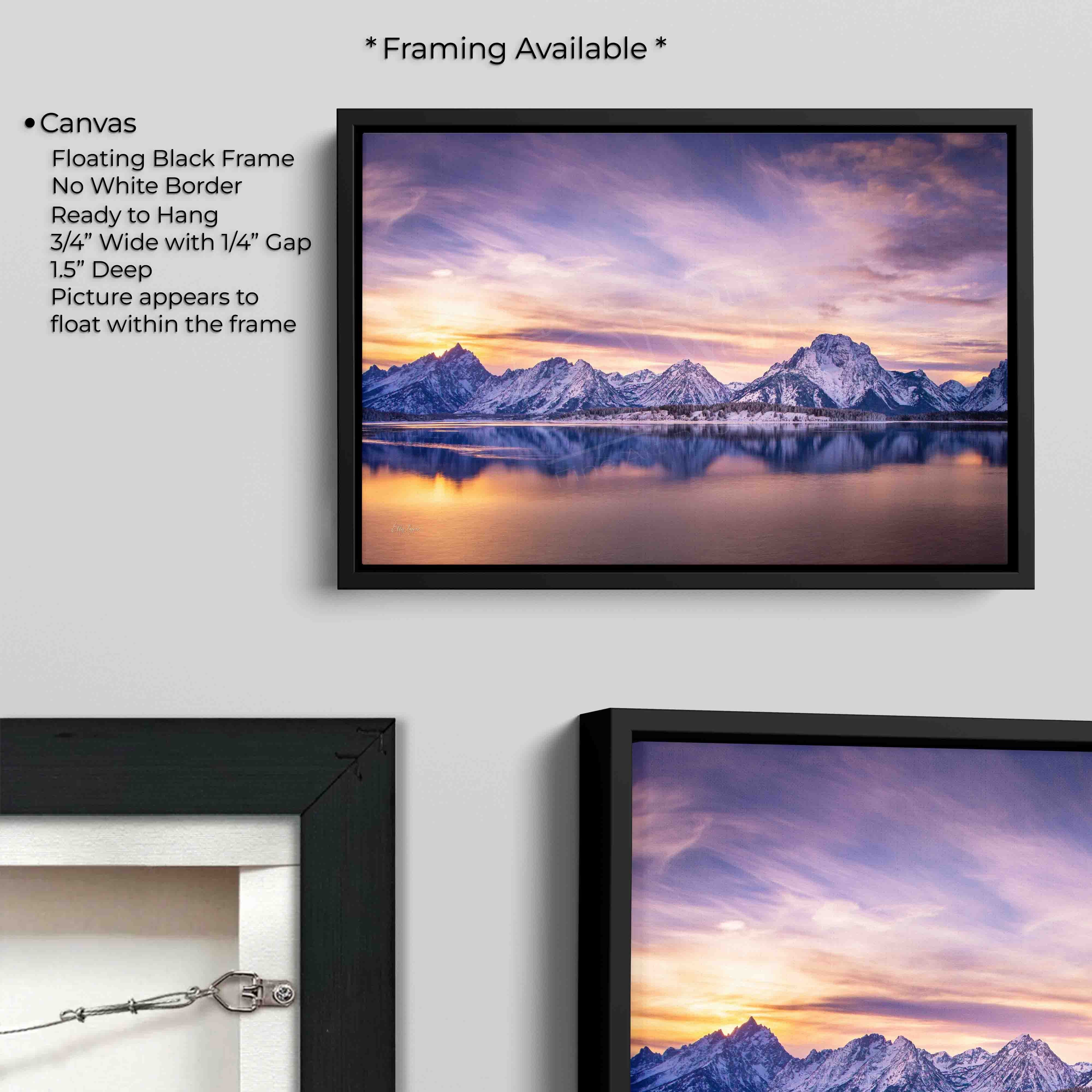 Grand Teton National Park Sunset Print - “Still Waters, Mighty Peaks”