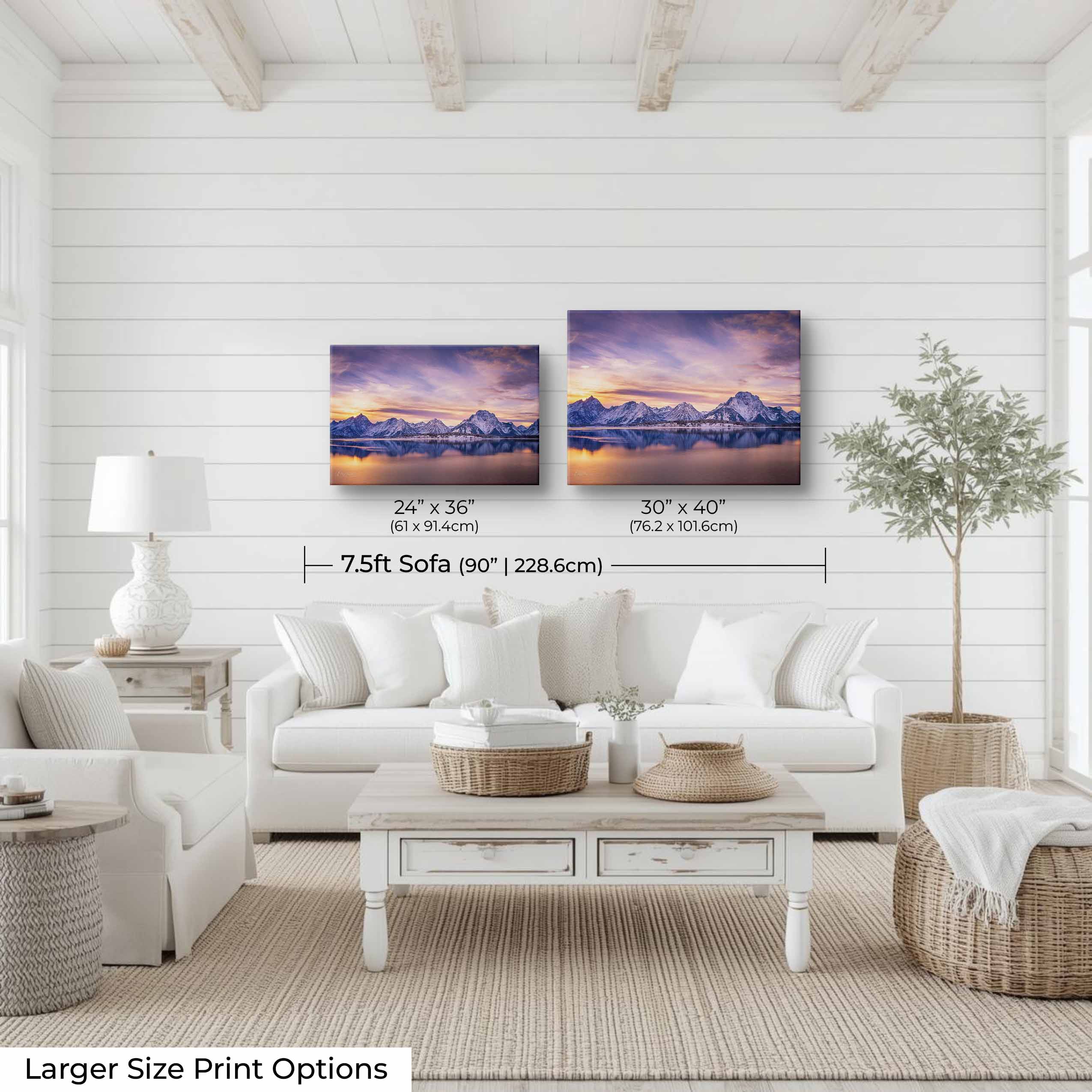 Grand Teton National Park Sunset Print - “Still Waters, Mighty Peaks”