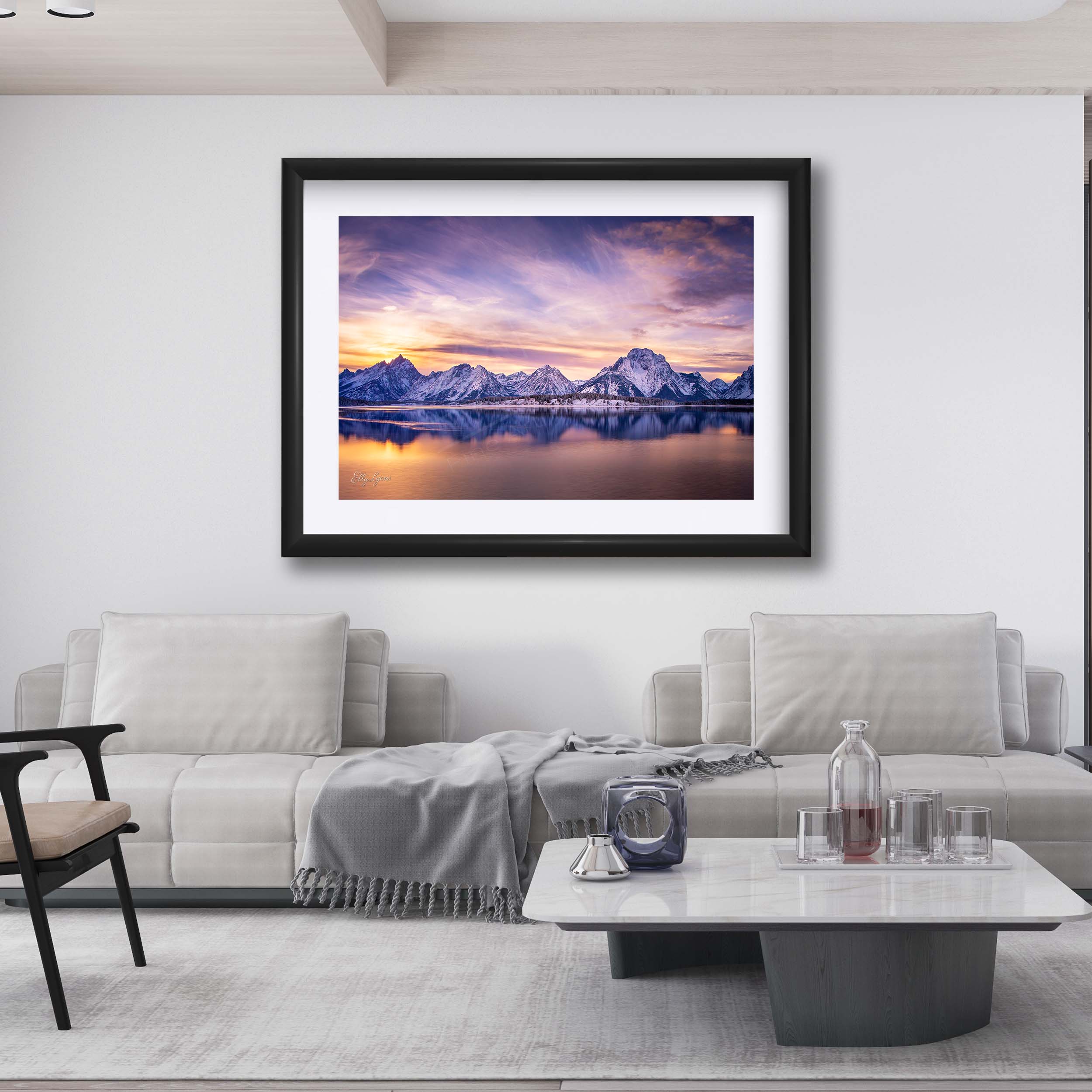 Grand Teton National Park Sunset Print - “Still Waters, Mighty Peaks”
