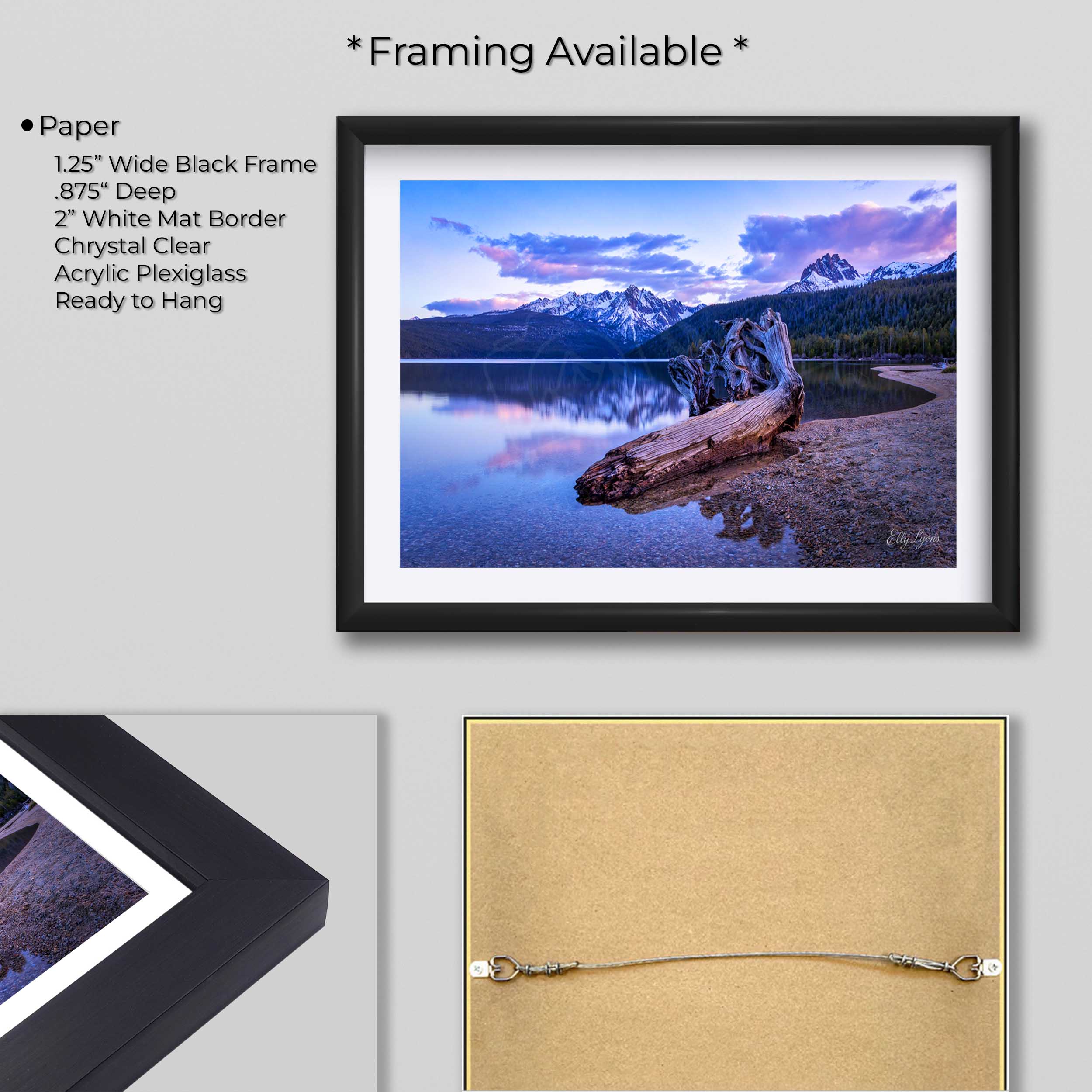 Redfish Lake Sunset Print - "Still Waters, Steadfast Love"