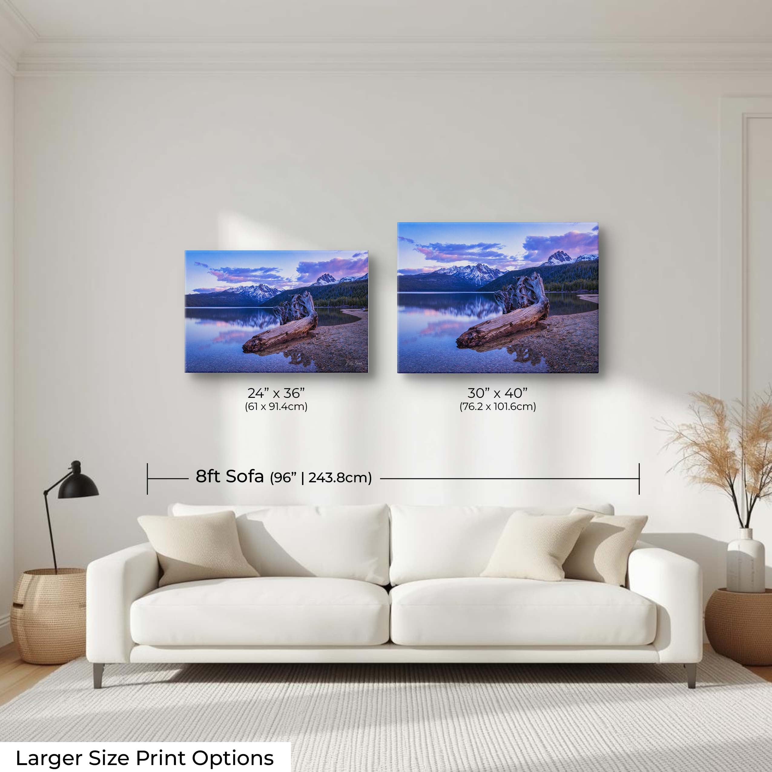 Redfish Lake Sunset Print - "Still Waters, Steadfast Love"