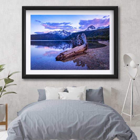 Redfish Lake Sunset Print - "Still Waters, Steadfast Love"