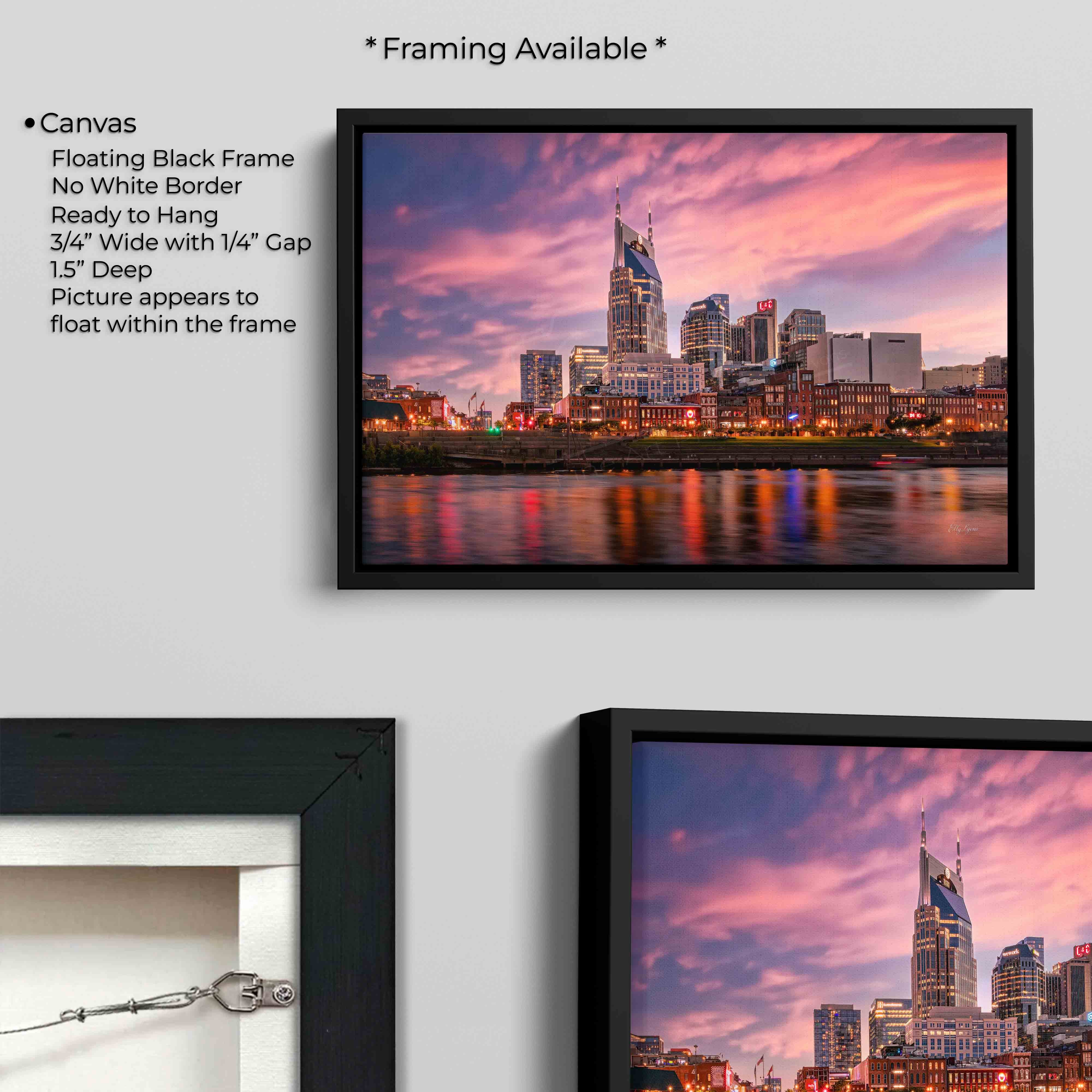 Nashville Skyline City Lights Print - "Grace Over Broadway"