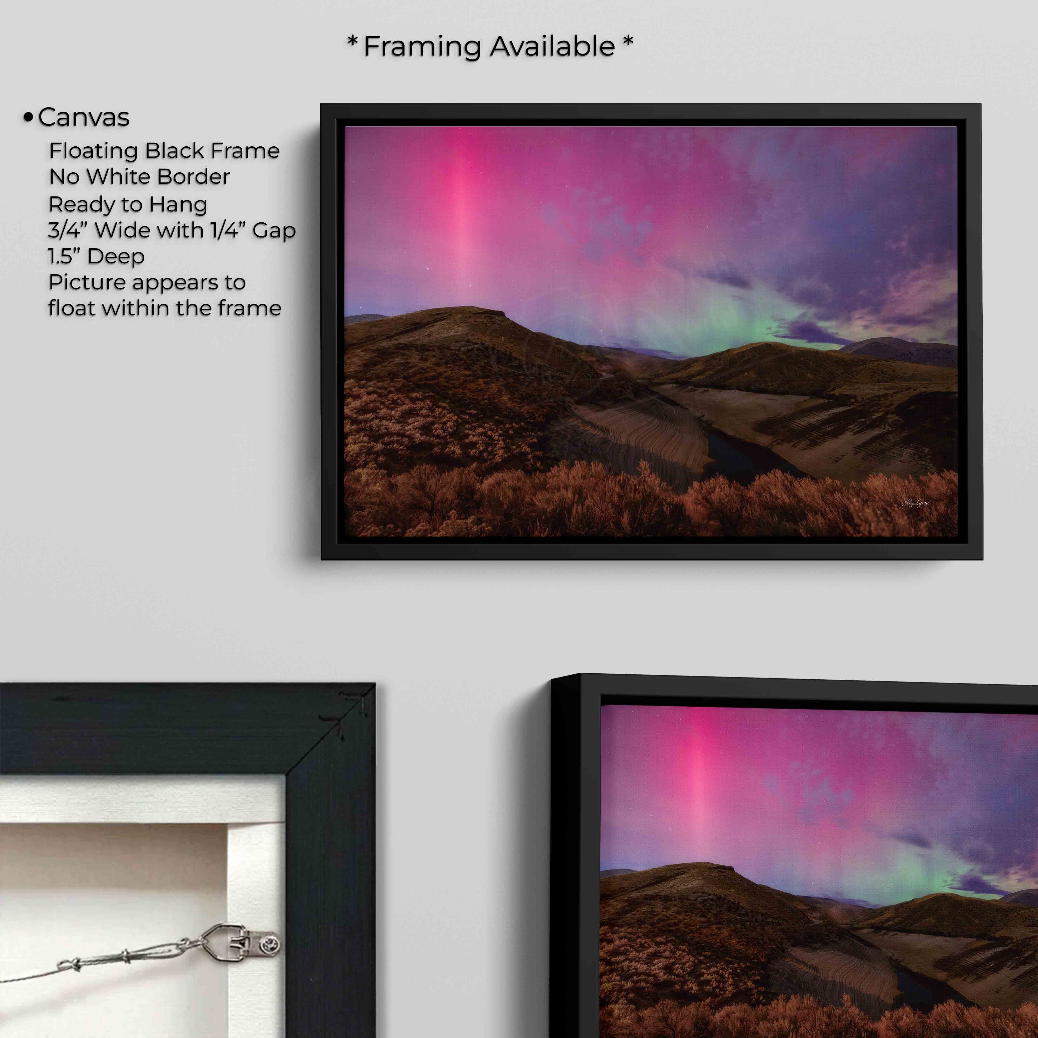 Aurora In The Desert Print - "When The Desert Worships"