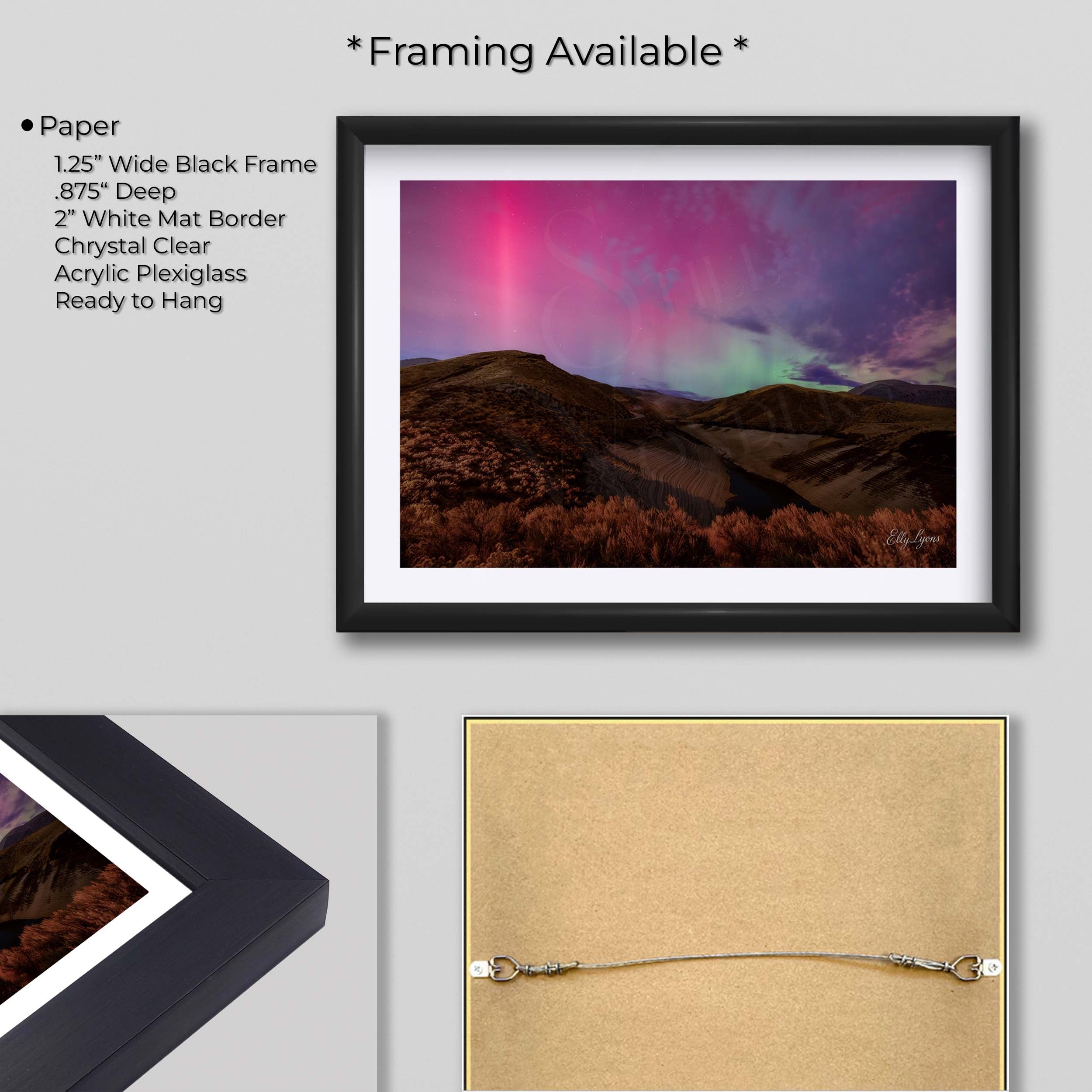 Aurora In The Desert Print - "When The Desert Worships"