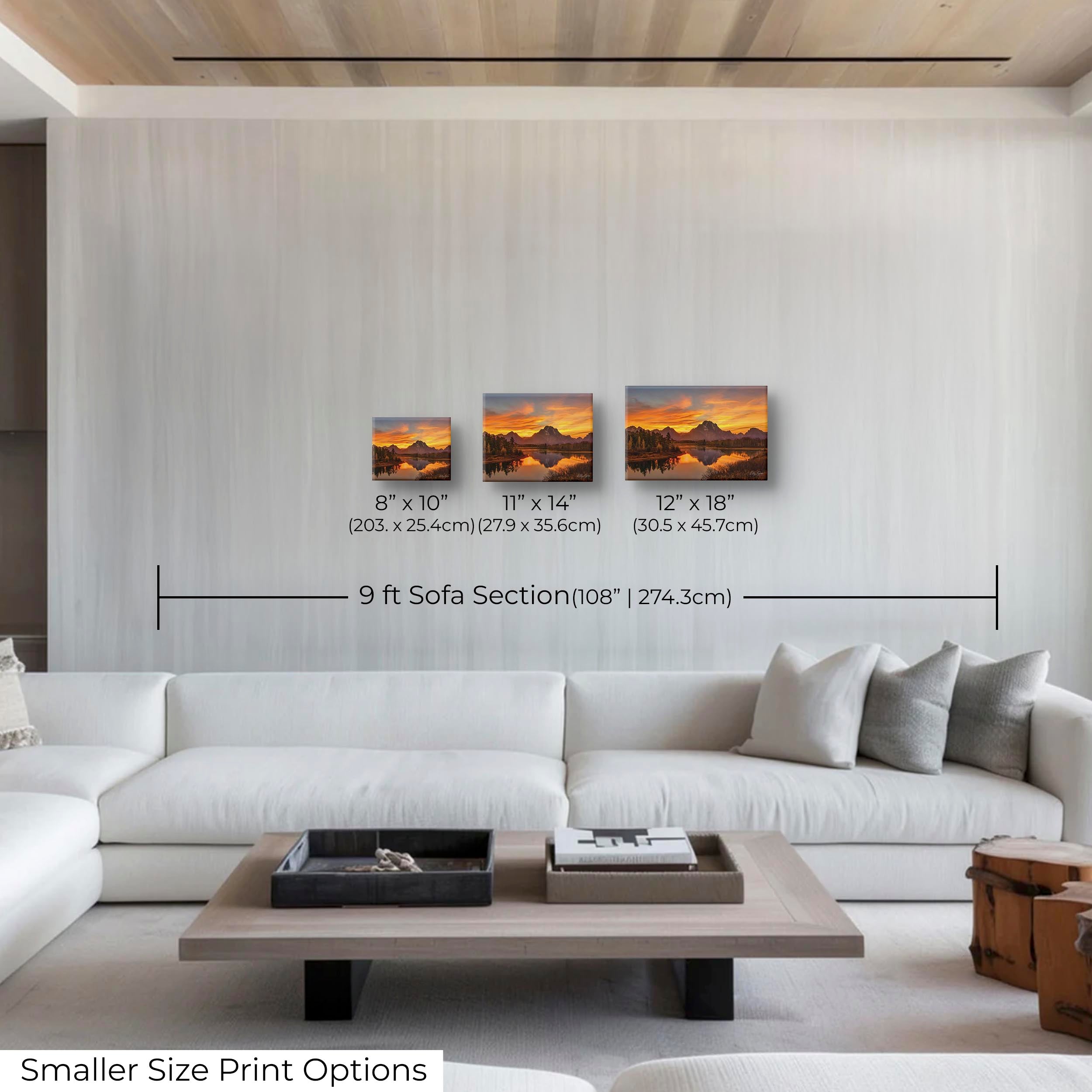 Grand Teton National Park Print – Oxbow Bend Autumn Sunset Decor