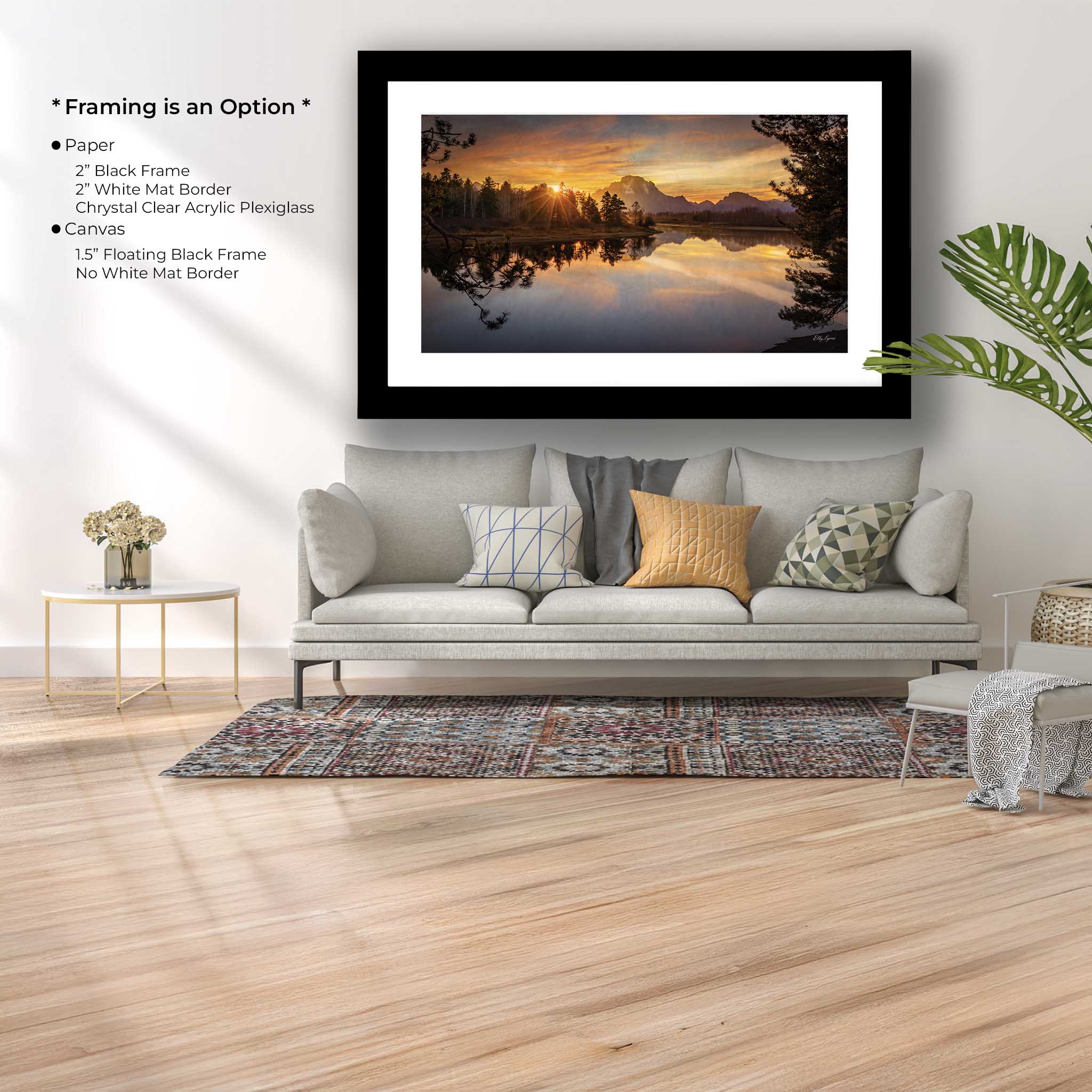 "Heaven's Farewell" - Grand Teton Sunset Reflection Fine Art Print