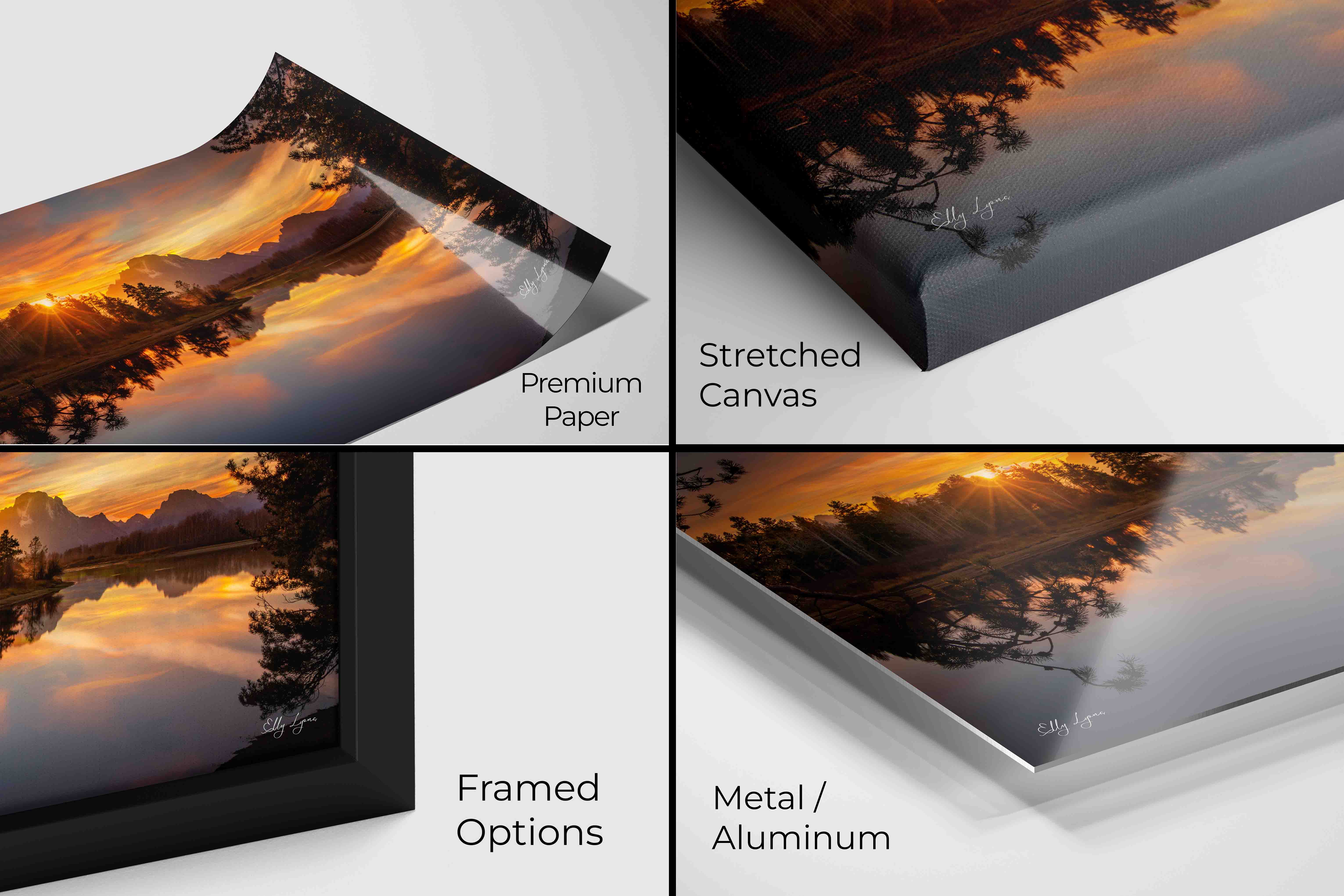"Heaven's Farewell" - Grand Teton Sunset Reflection Fine Art Print