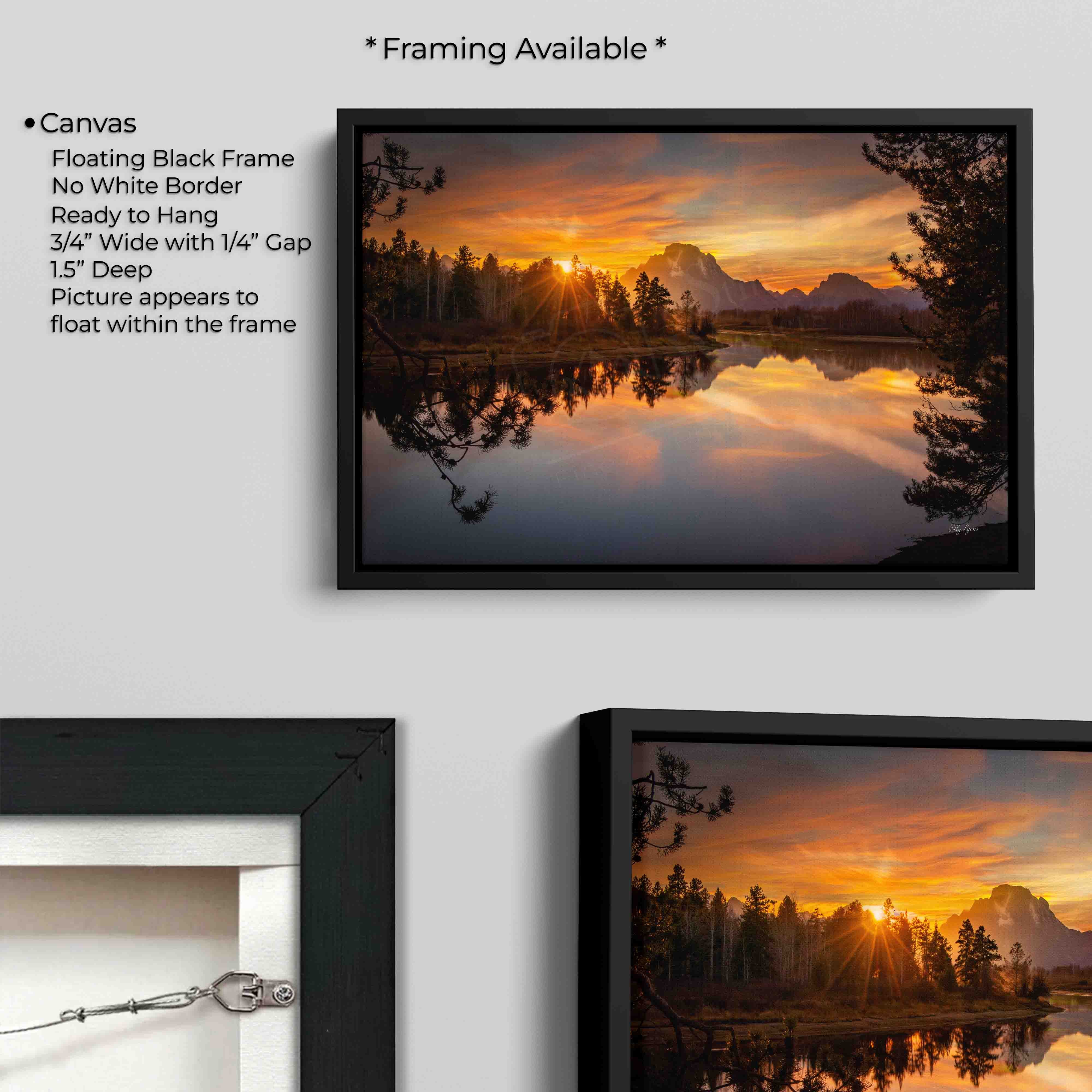 Grand Teton Sunset Reflection Print - "Heaven's Farewell"