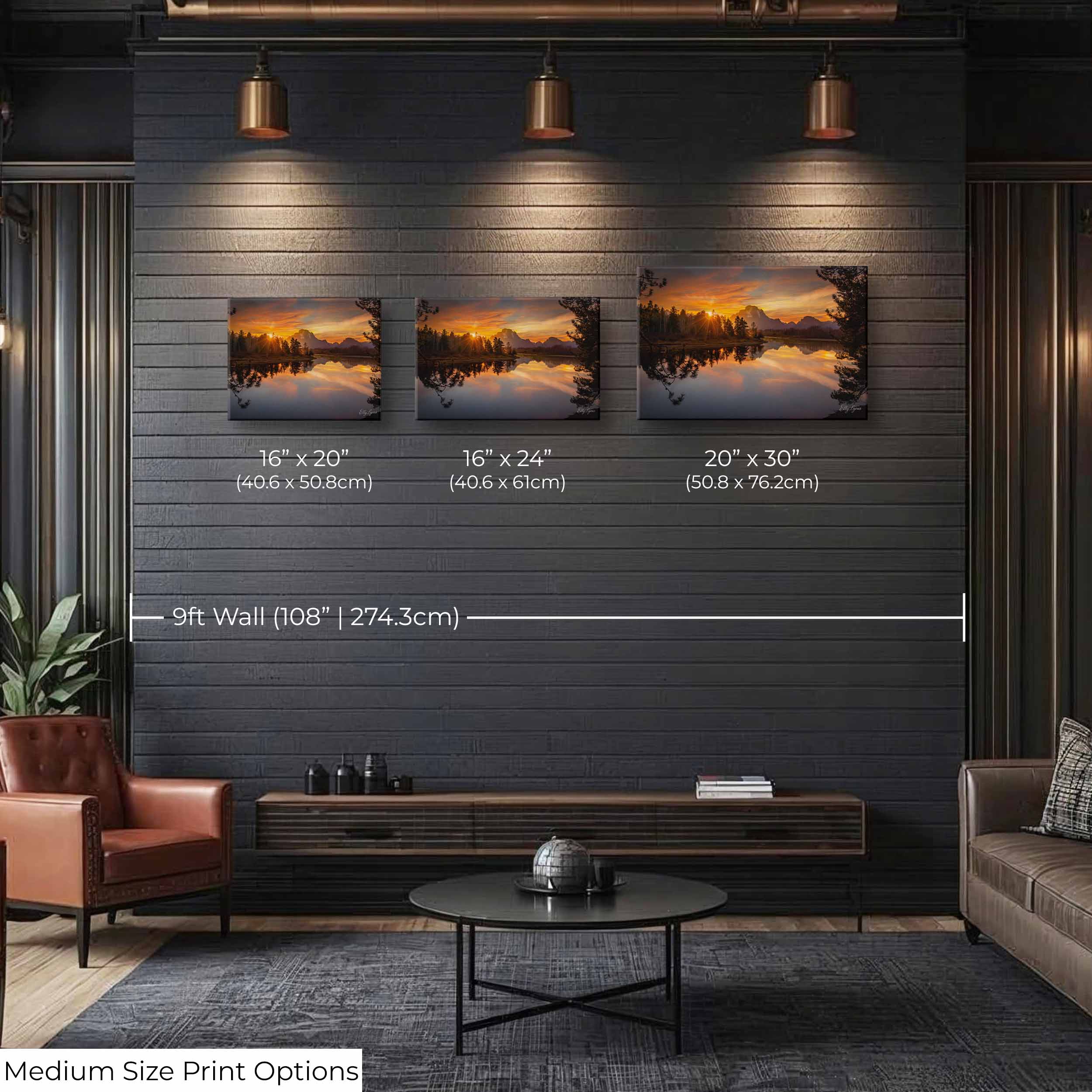 Grand Teton Sunset Reflection Print - "Heaven's Farewell"