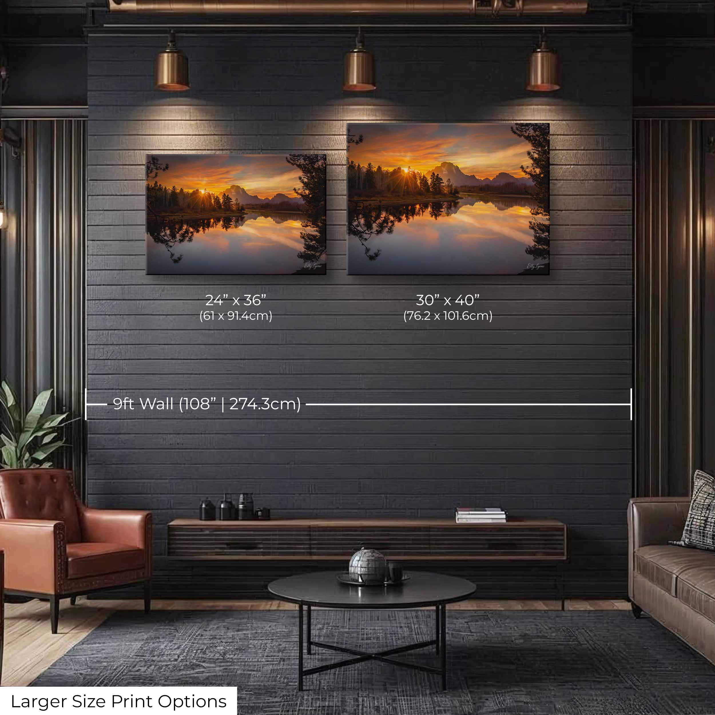 Grand Teton Sunset Reflection Print - "Heaven's Farewell"