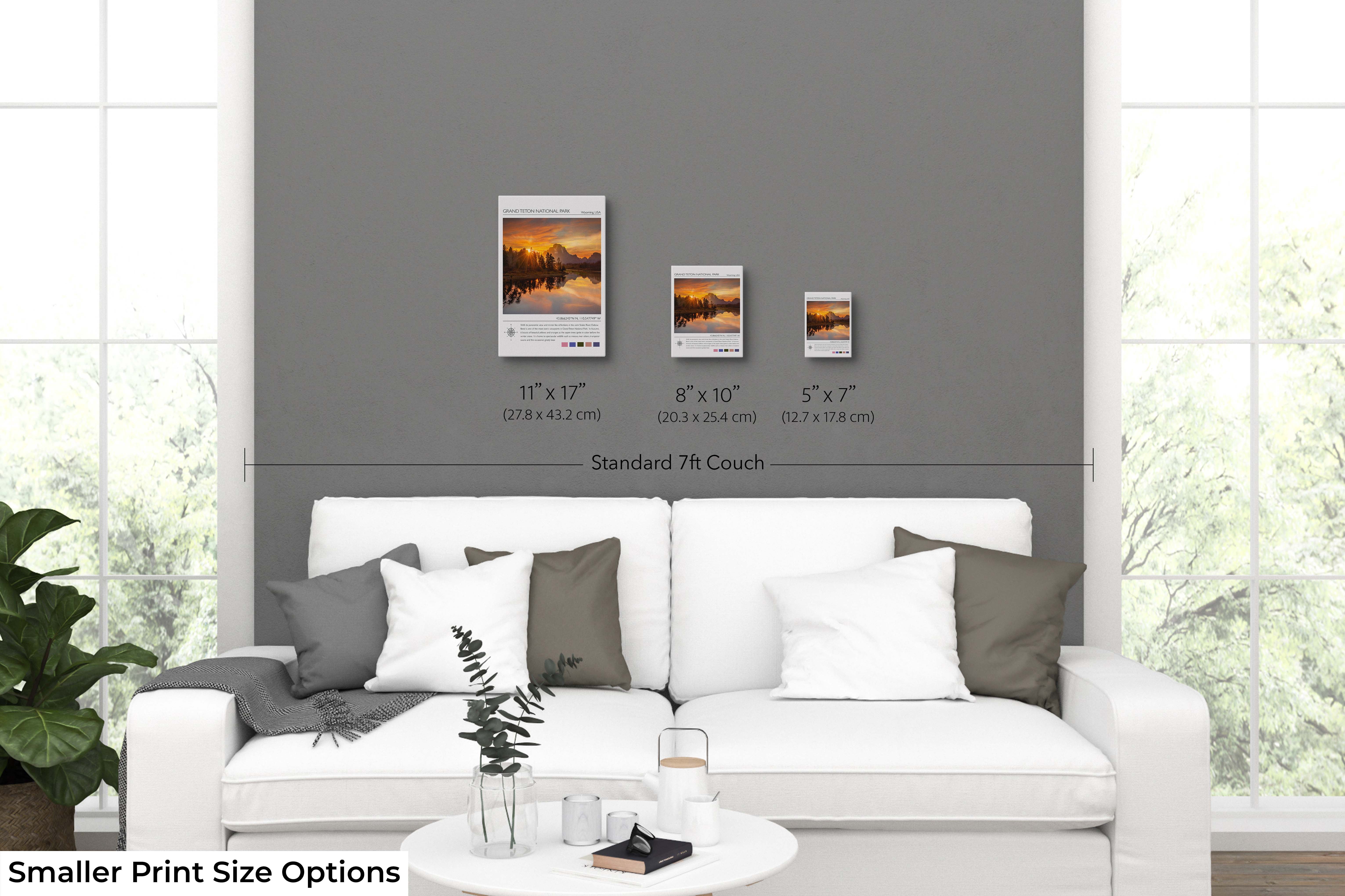 Grand Teton National Park Poster - Oxbow Bend Snake River Travel Art