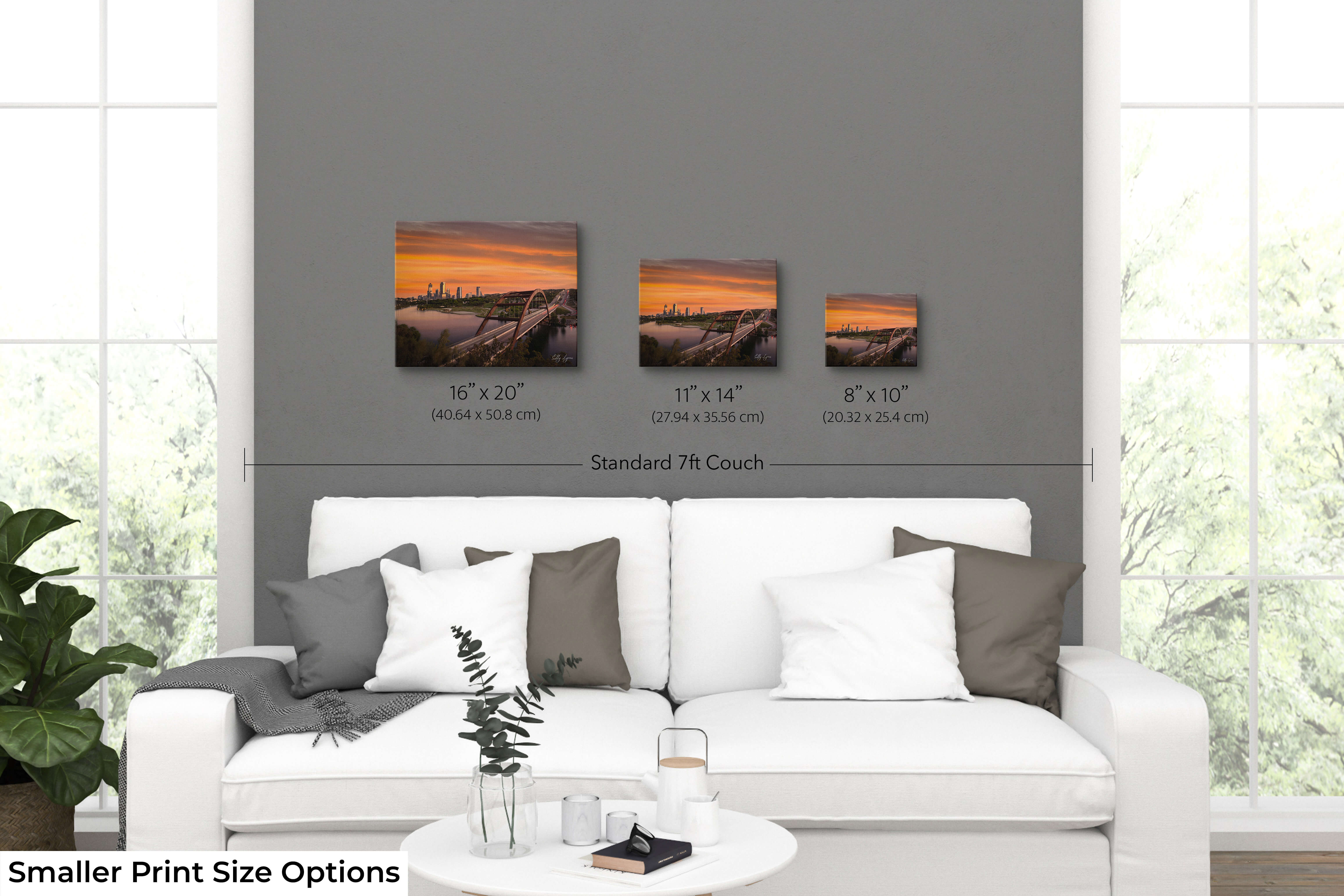 Pennybacker Bridge Art – Austin Skyline Print | Scenic Texas Sunset Wall Art