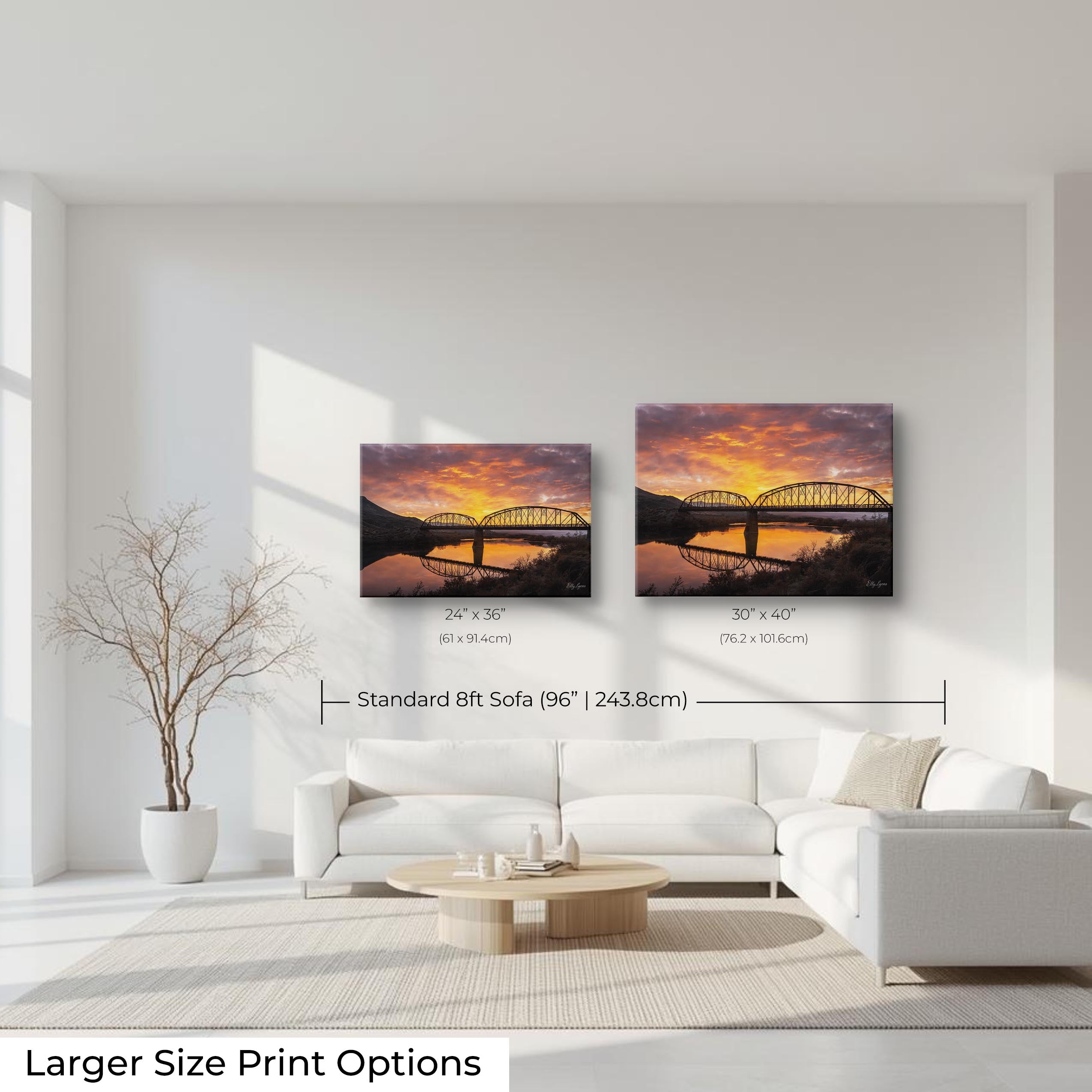 Guffy Bridge Melba Idaho Print - "The Way Across"