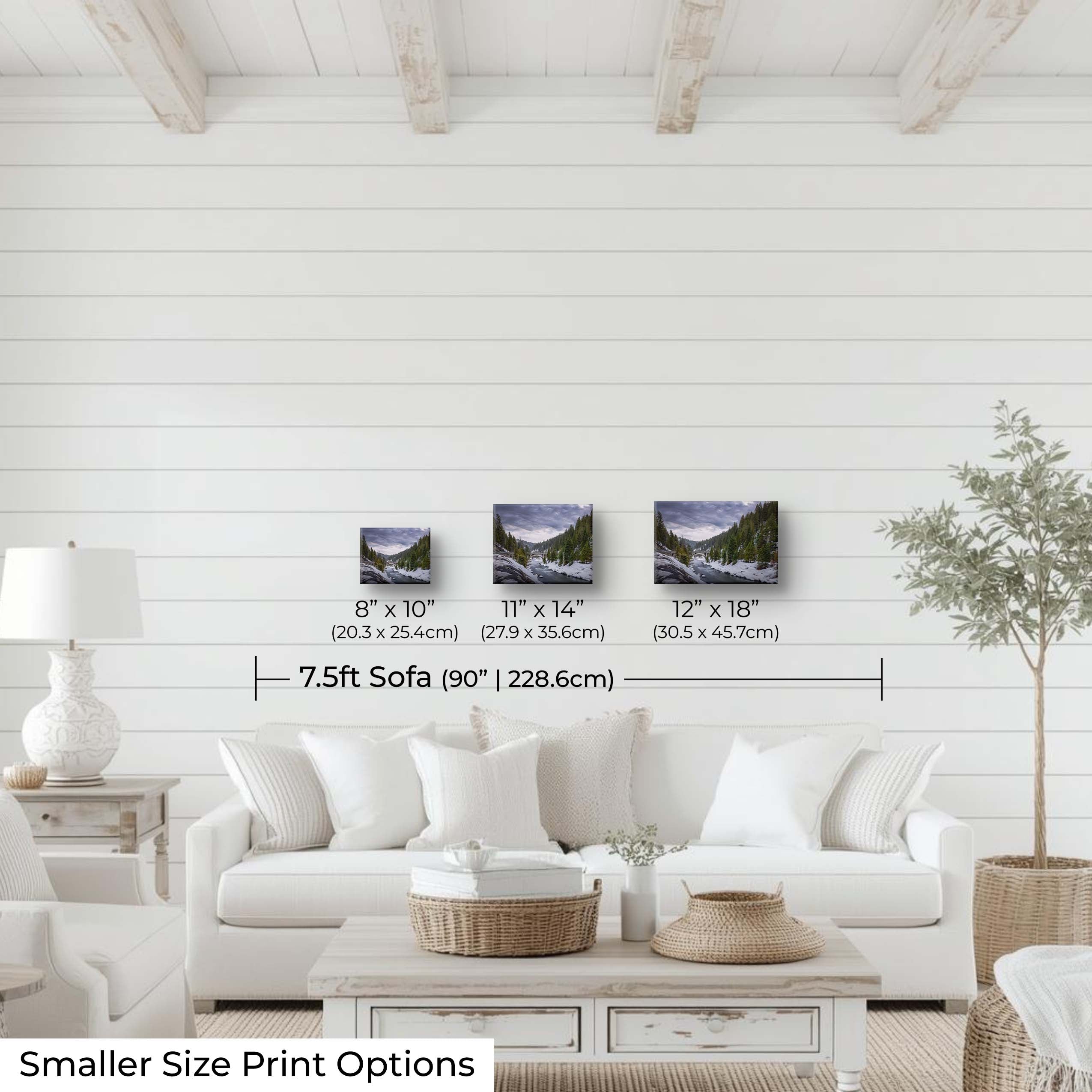 Rainbow Bridge Idaho Art Print – Historic McCall Winter River Landscape