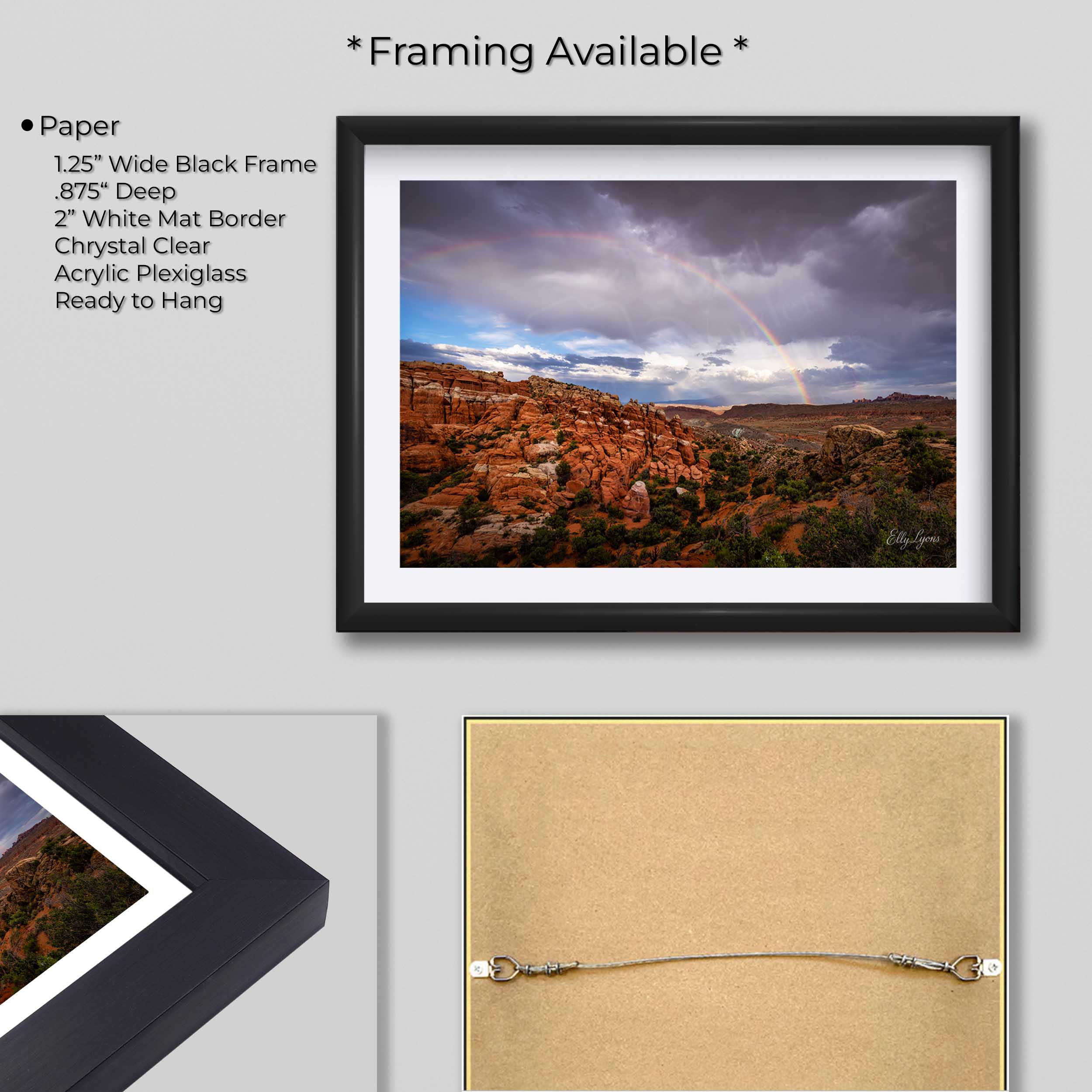 Arches National Park Print - “Rainbow Majesty In The Desert"