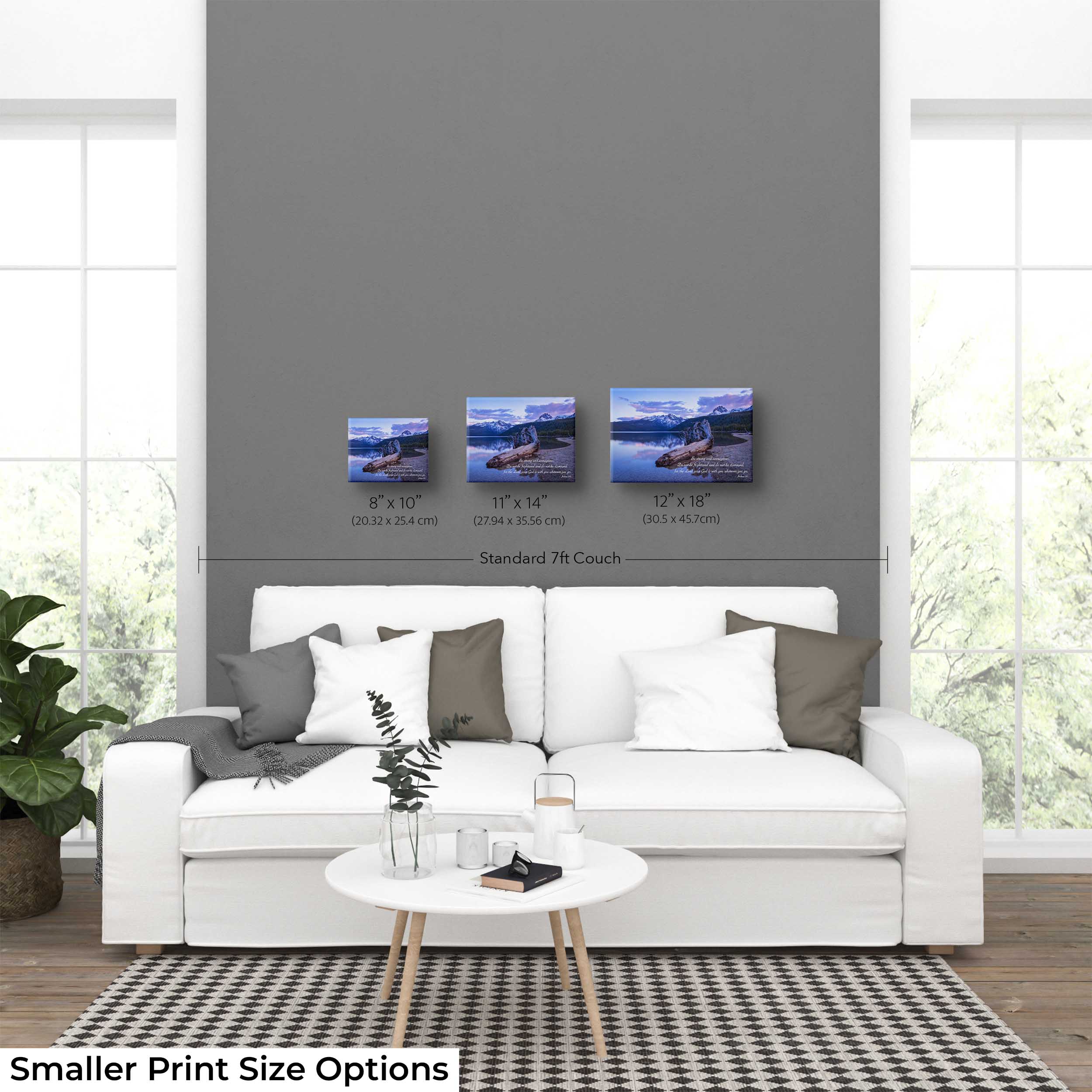 Idaho Landscape Print Featuring Joshua 1:9 Scripture