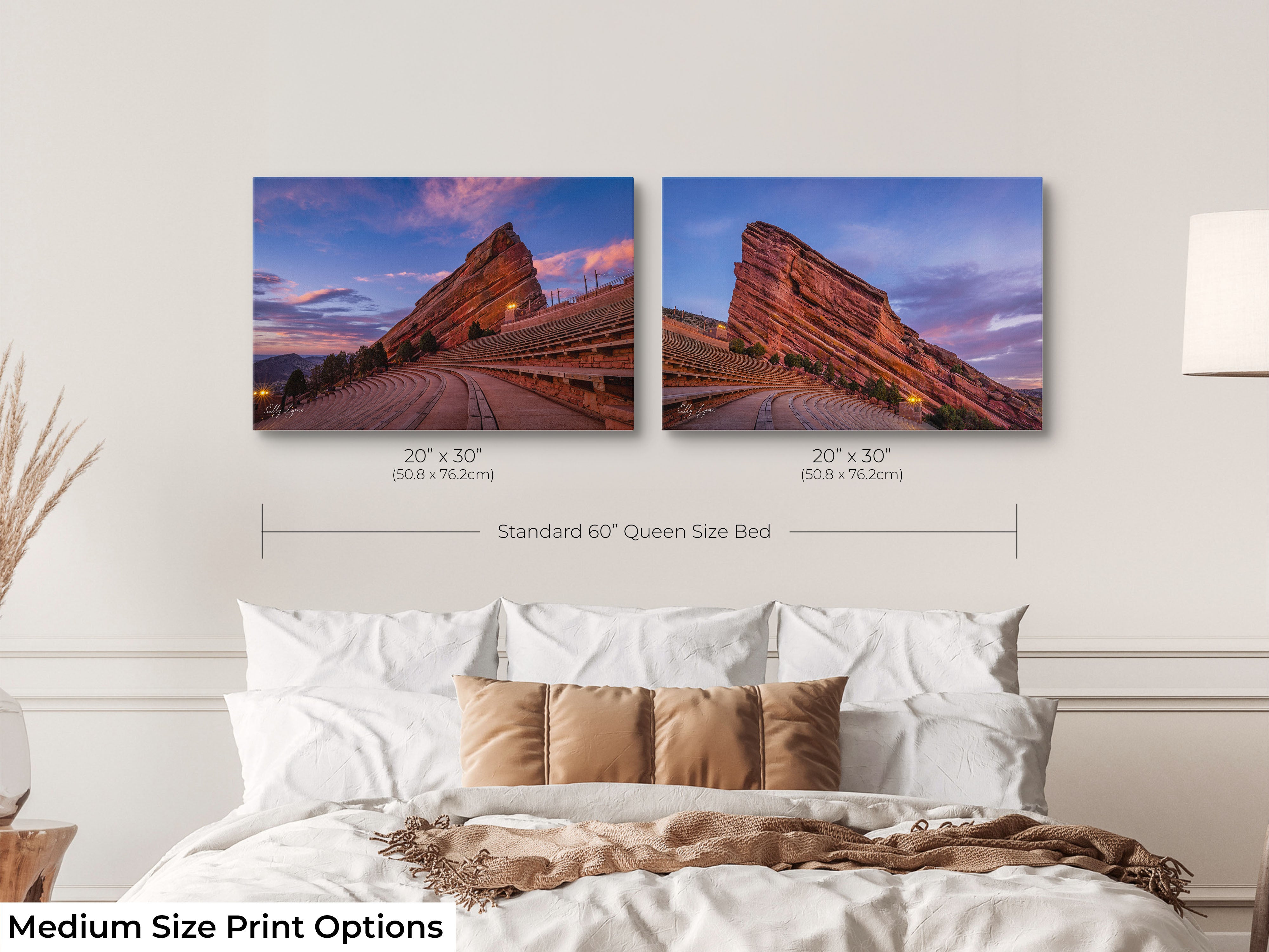 Red Rocks Amphitheatre Art Print Set of 2