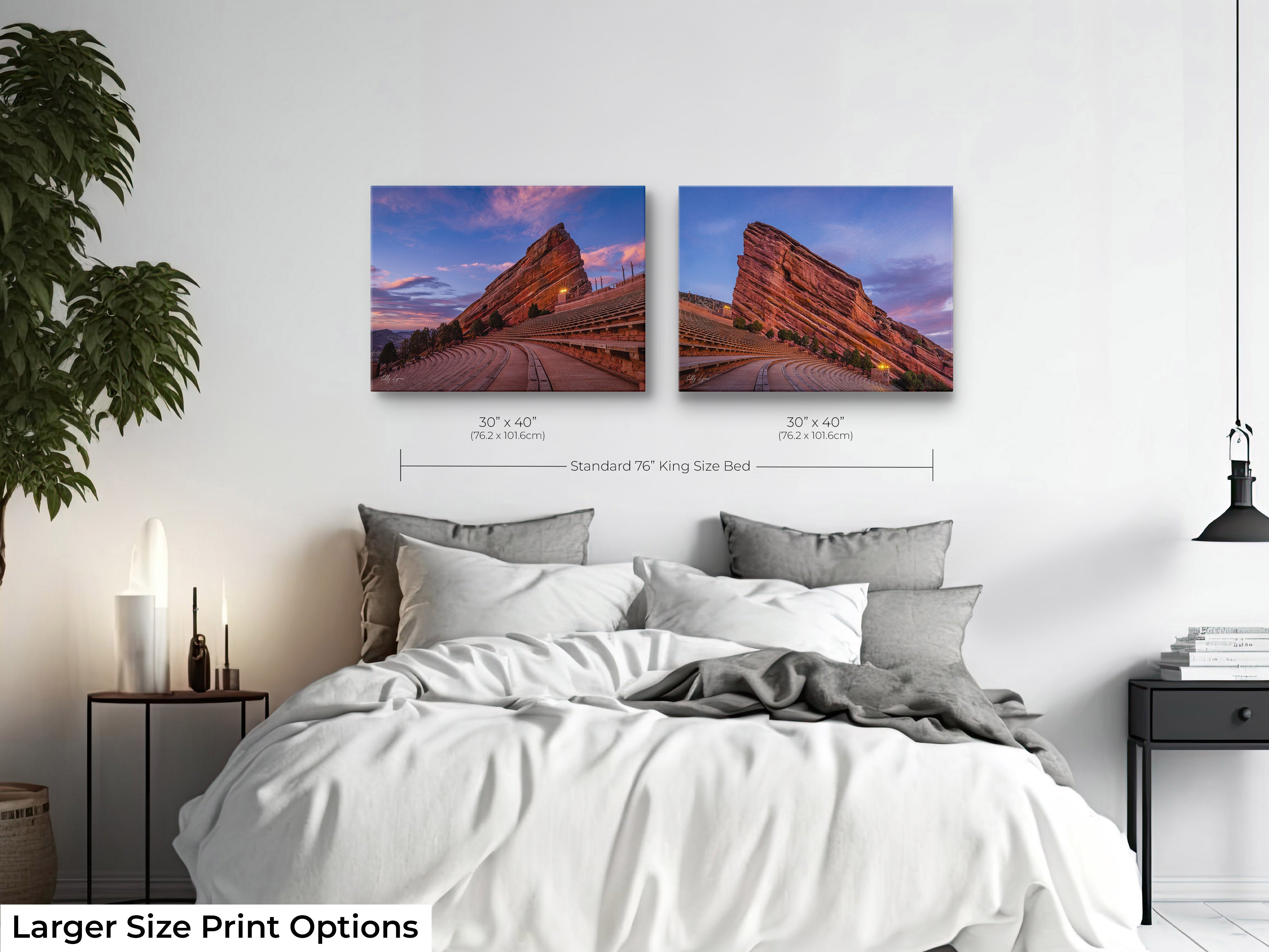 Red Rocks Amphitheatre Art Print Set of 2
