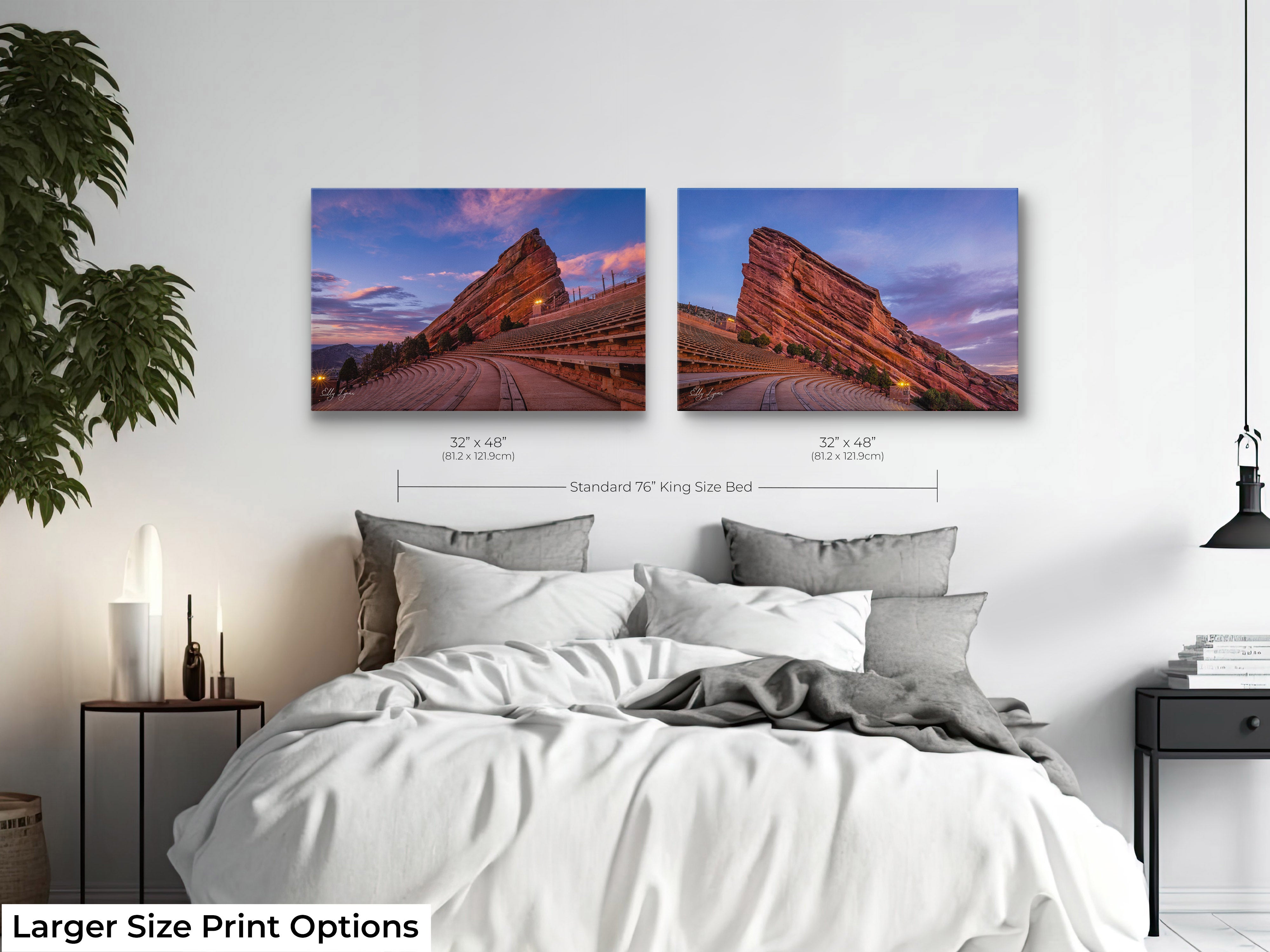 Red Rocks Amphitheatre Art Print Set of 2