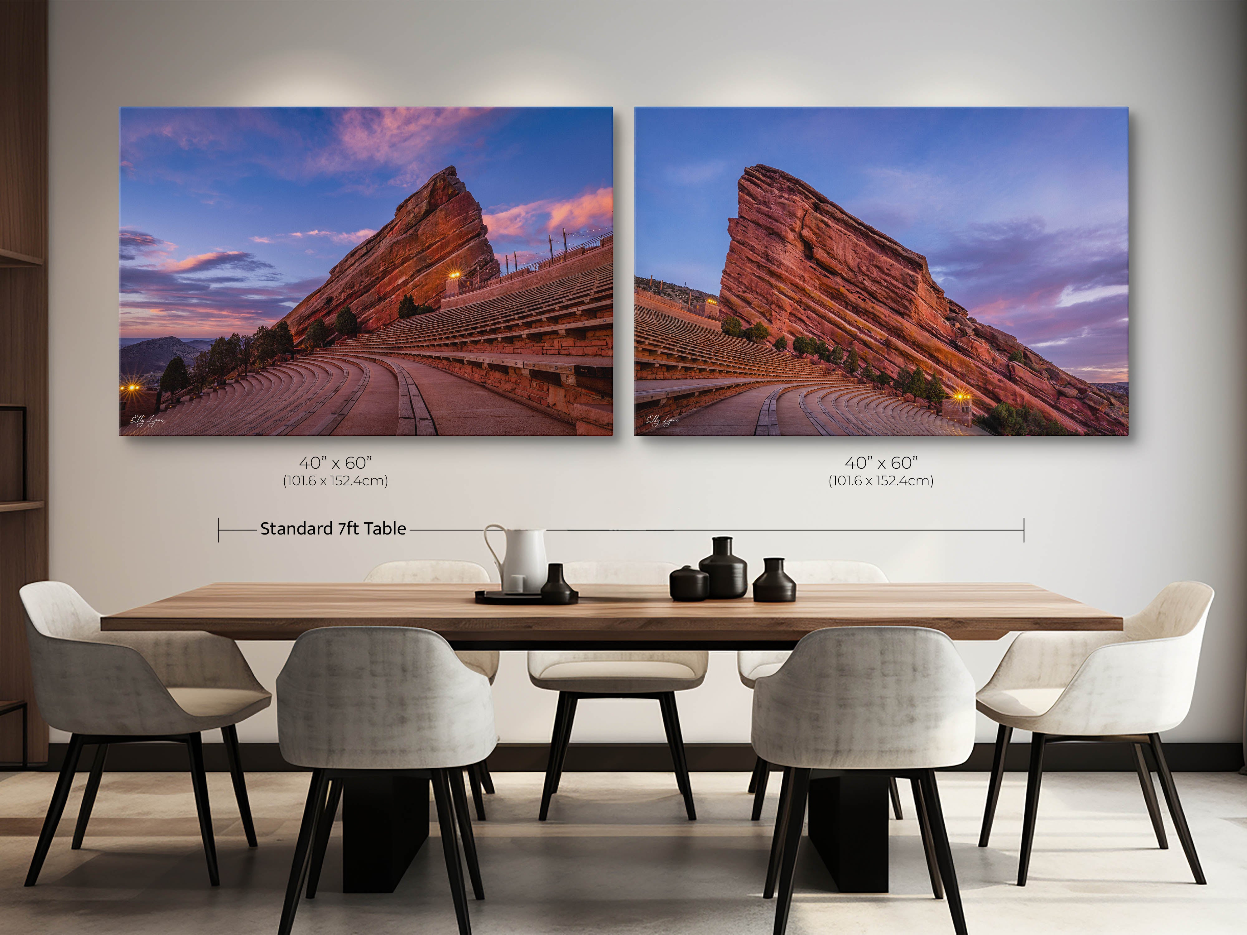 Red Rocks Amphitheatre Art Print Set of 2