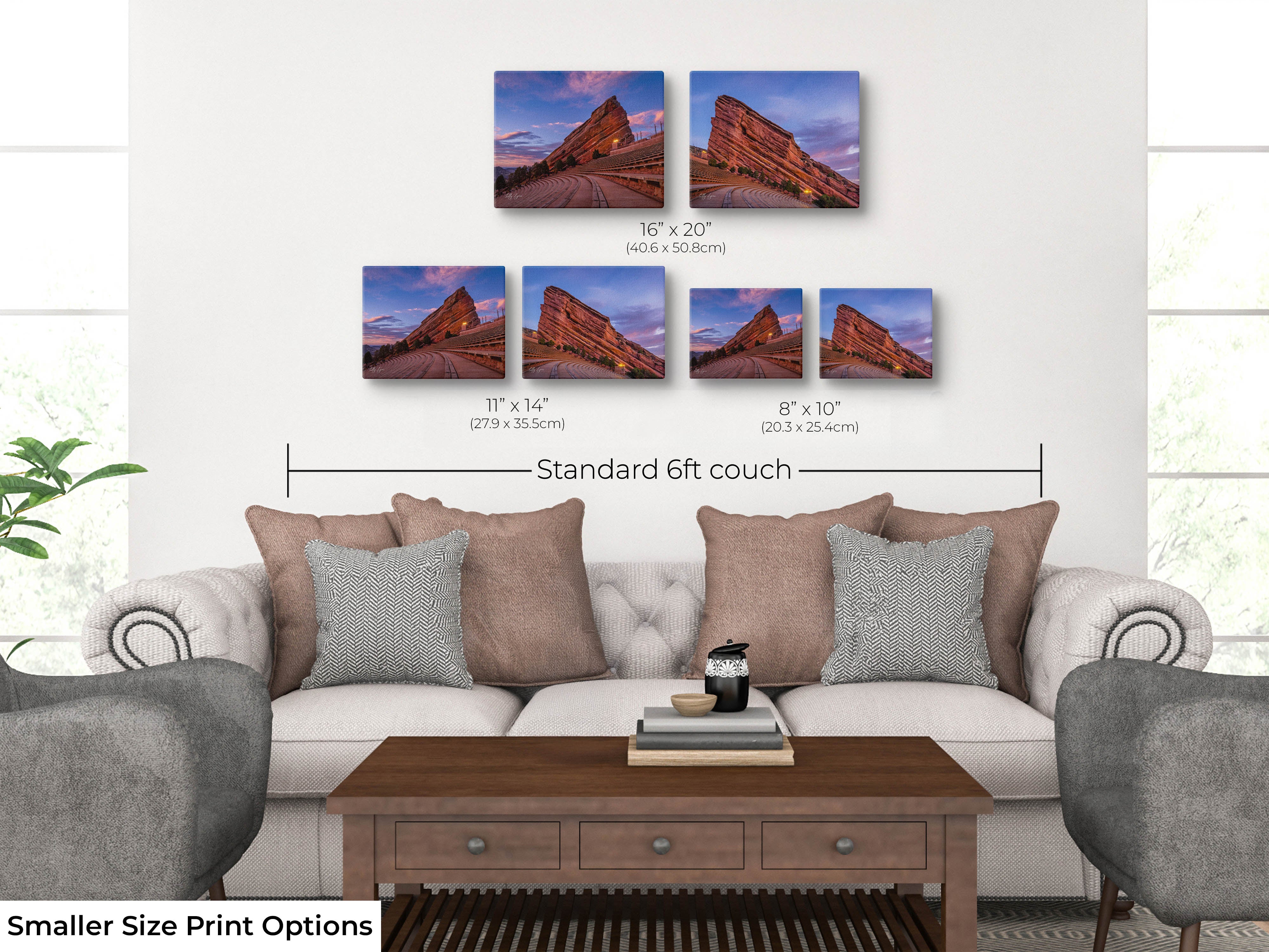 Red Rocks Amphitheatre Art Print Set of 2
