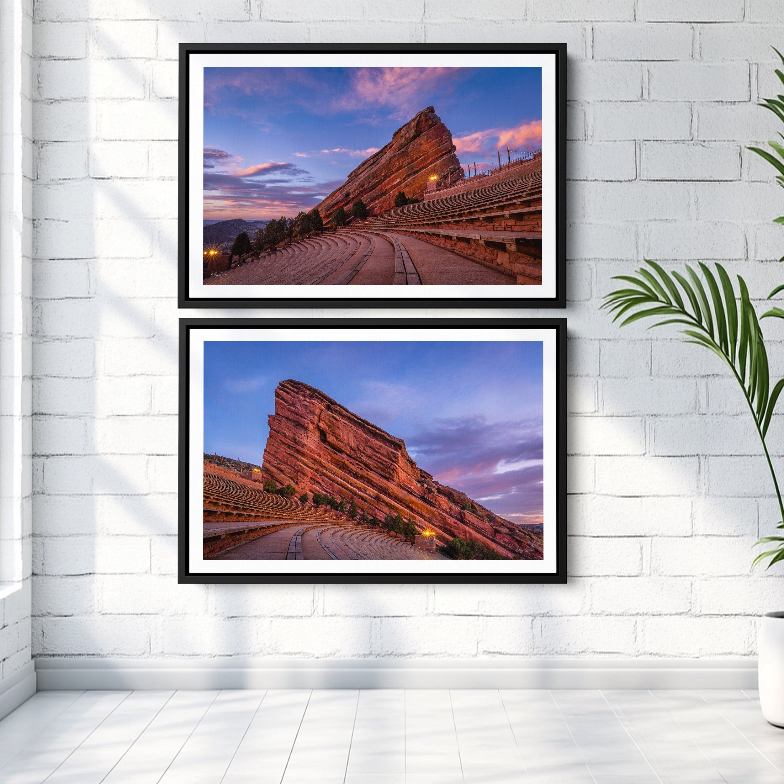 Red Rocks Amphitheatre Art Print Set of 2