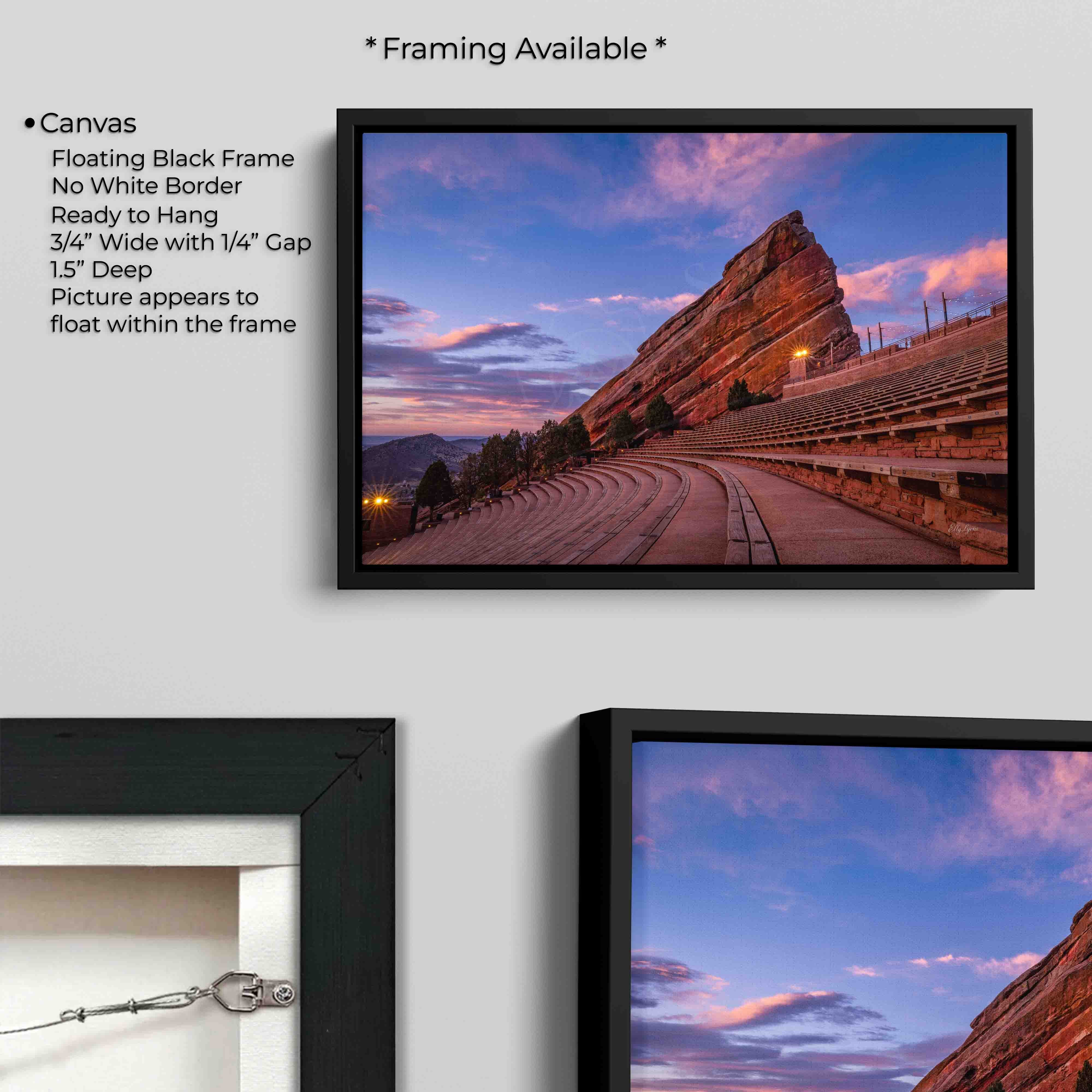Red Rocks Amphitheatre Sunrise Print – Colorado Landscape Wall Decor