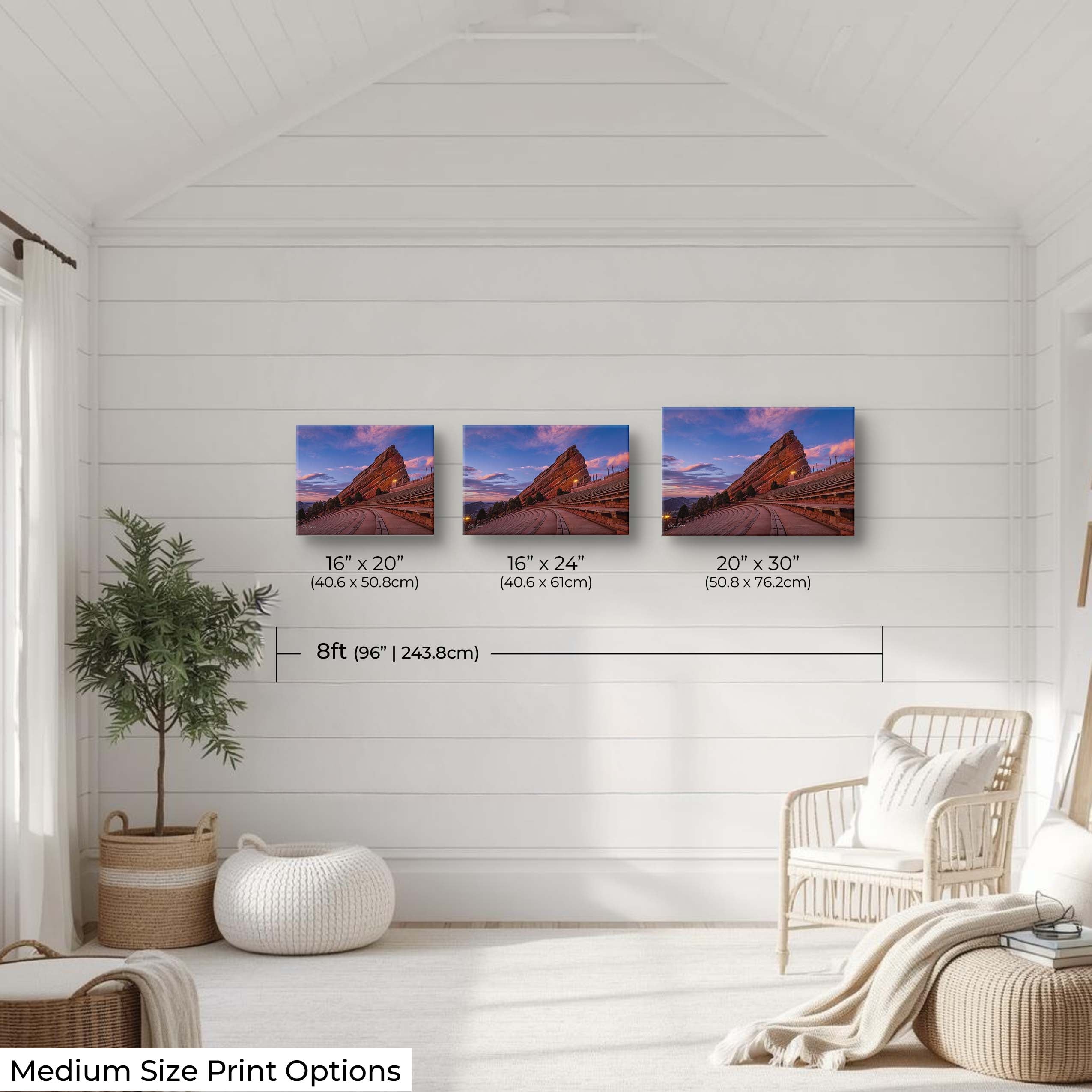 Red Rocks Amphitheatre Sunrise Print – Colorado Landscape Wall Decor
