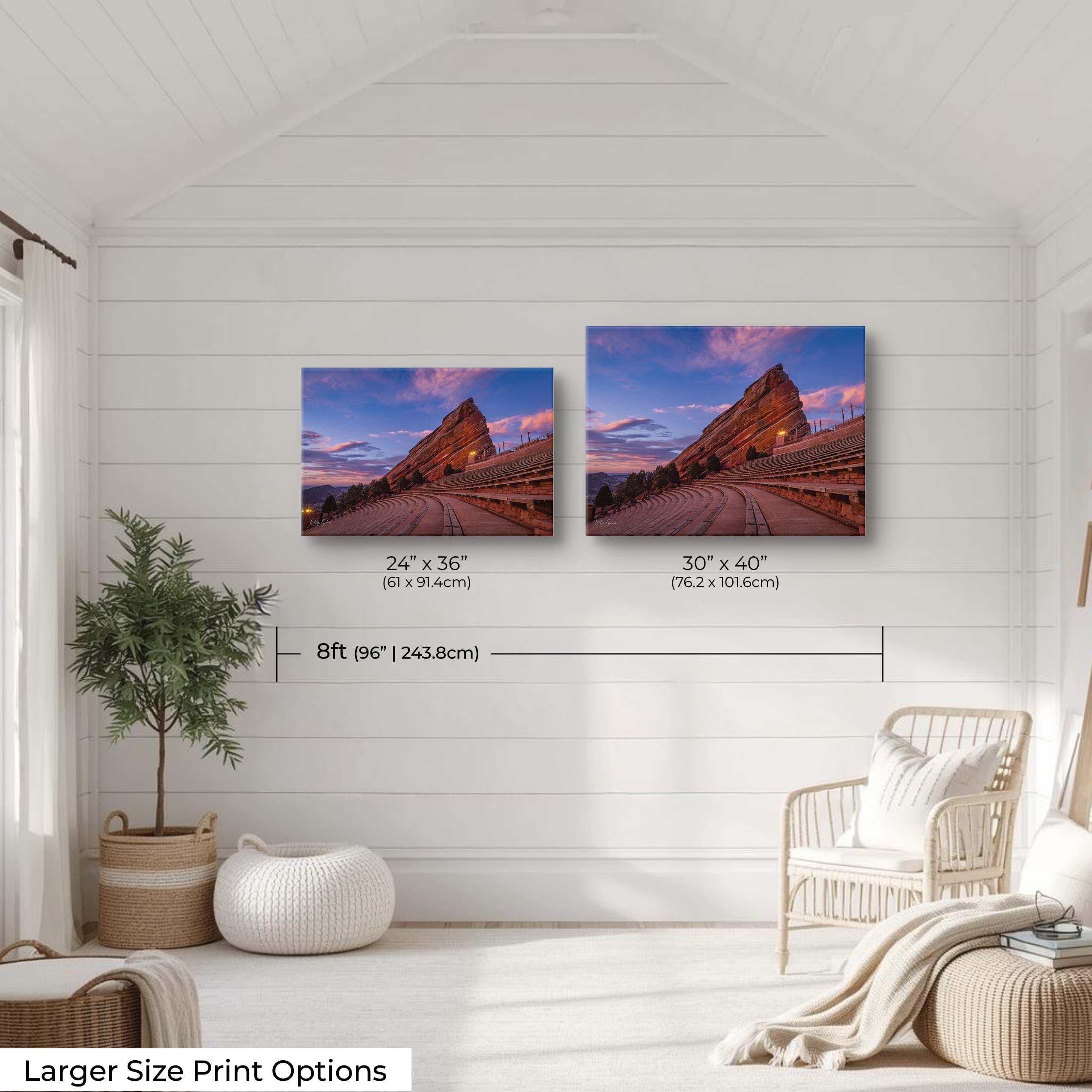 Red Rocks Amphitheatre Sunrise Print – Colorado Landscape Wall Decor