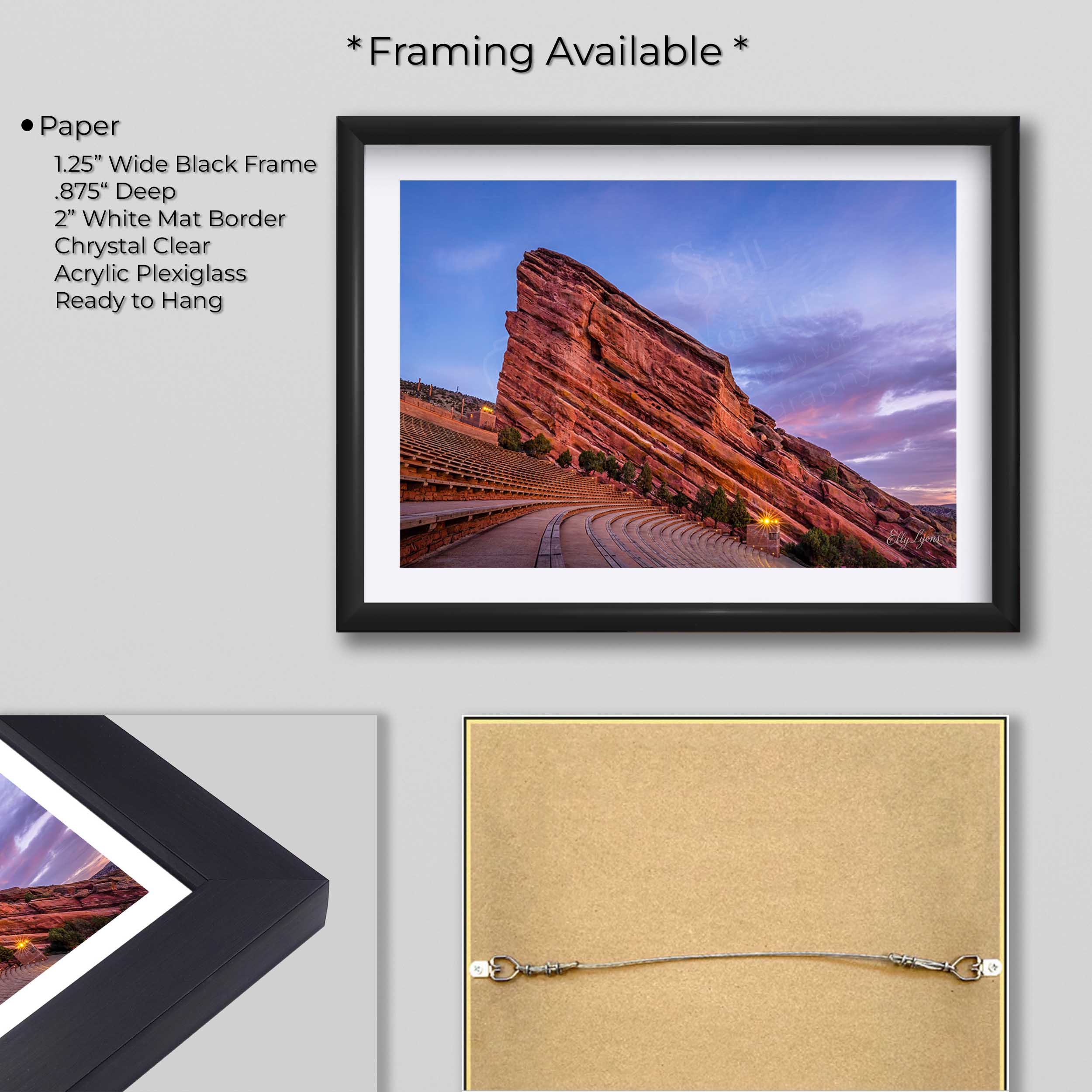 Red Rocks Amphitheater Sunrise Print