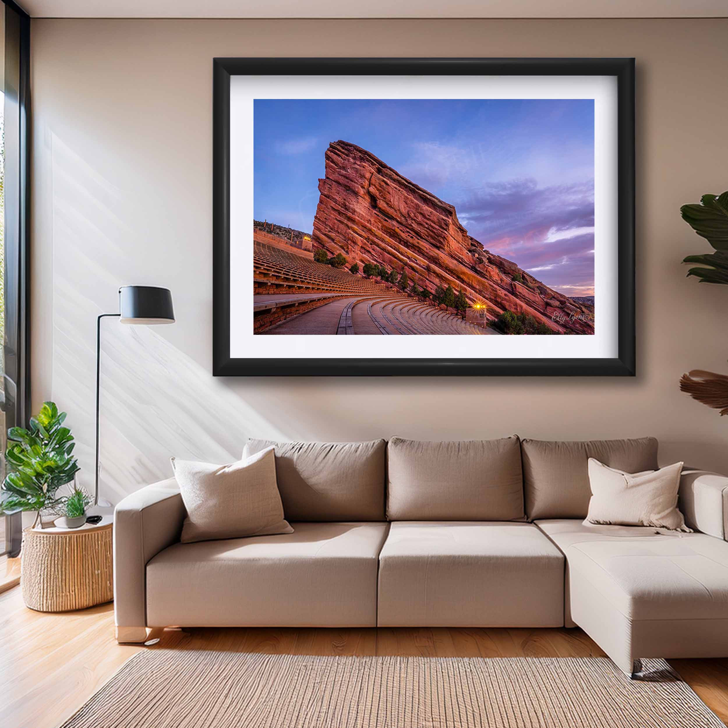 Red Rocks Amphitheater Sunrise Print