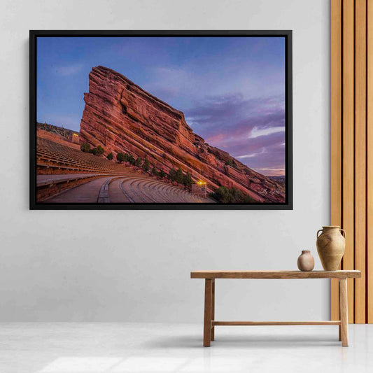 Red Rocks Fine Art Print – Sunrise Amphitheatre Photo | Landscape Wall Decor