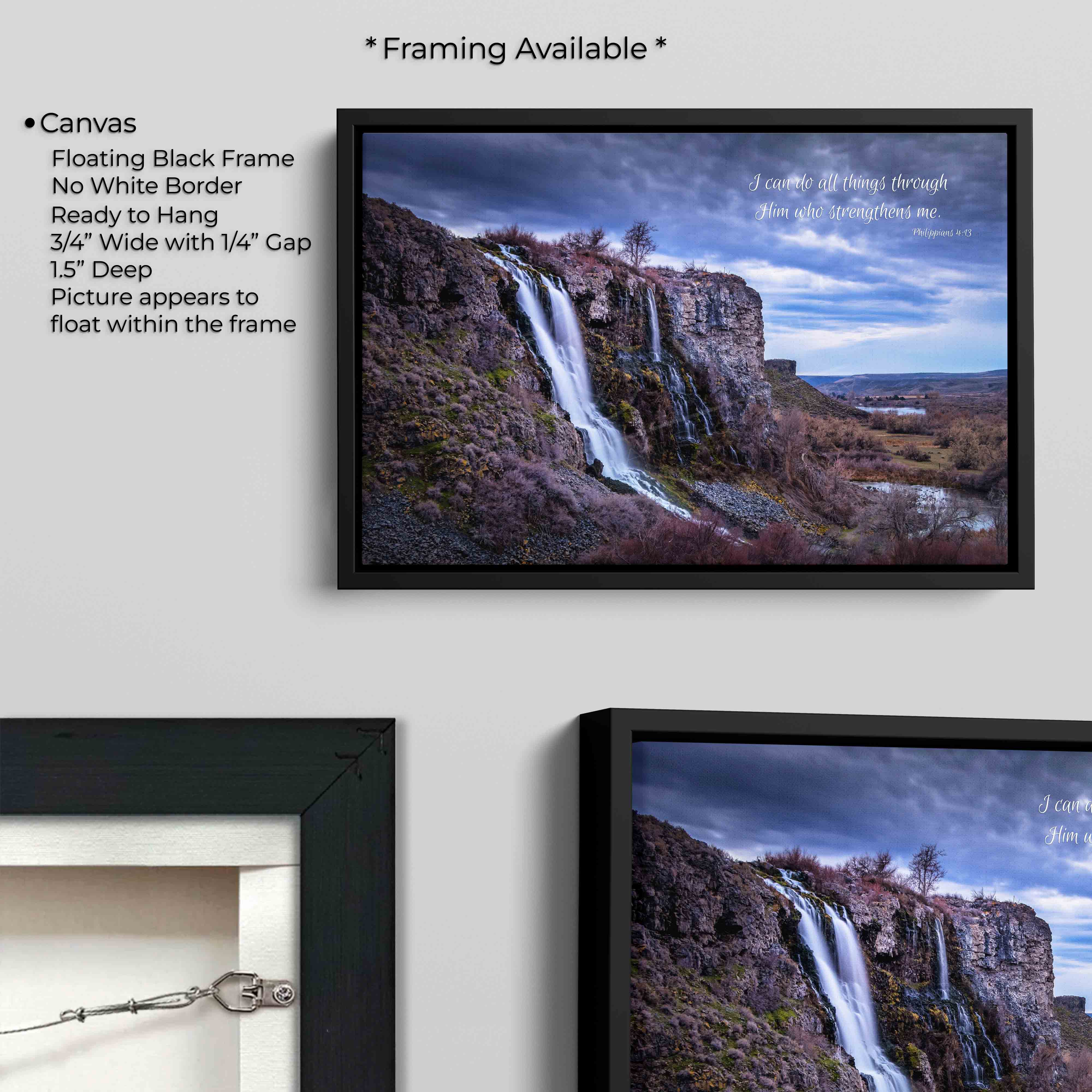 Idaho Waterfall Print – Ritter Island Landscape Wall Decor