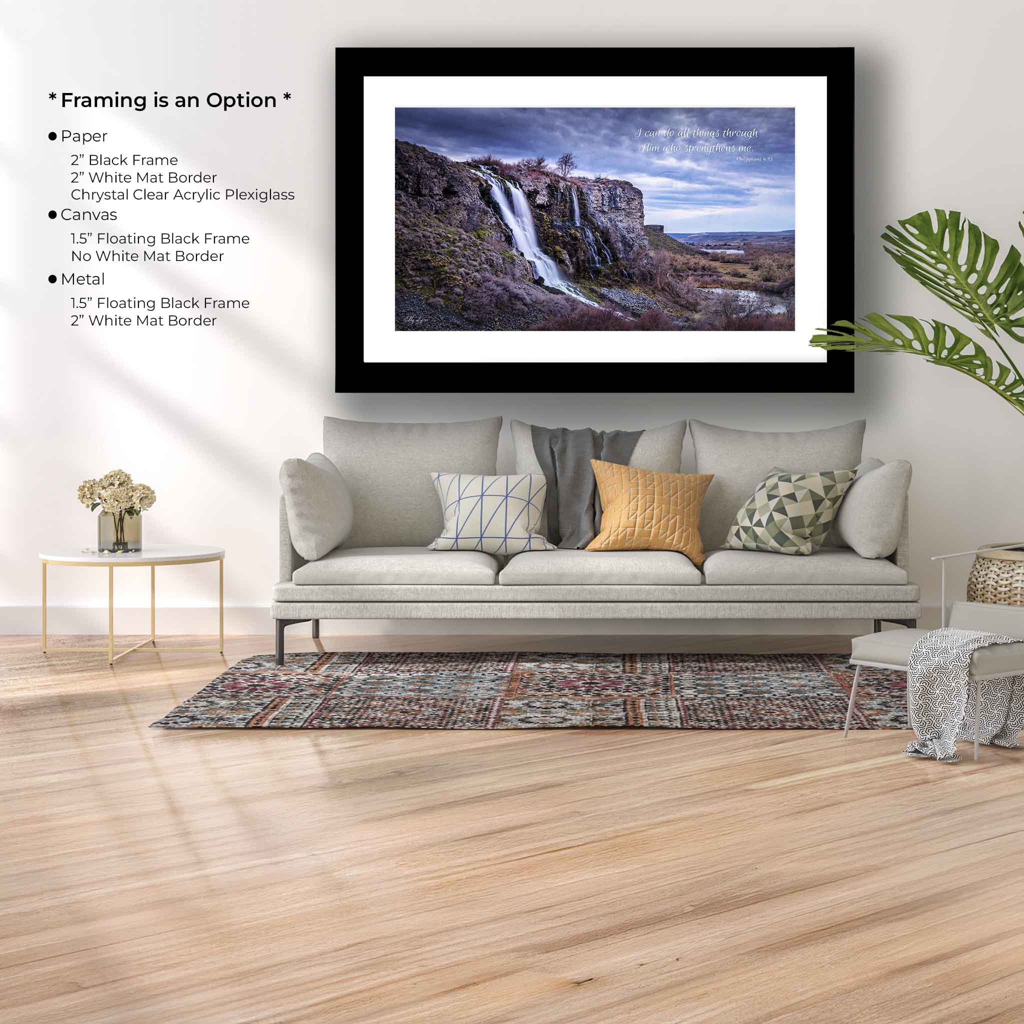 Idaho Waterfall Art – Fine Art Print of Serene Ritter Island Landscape