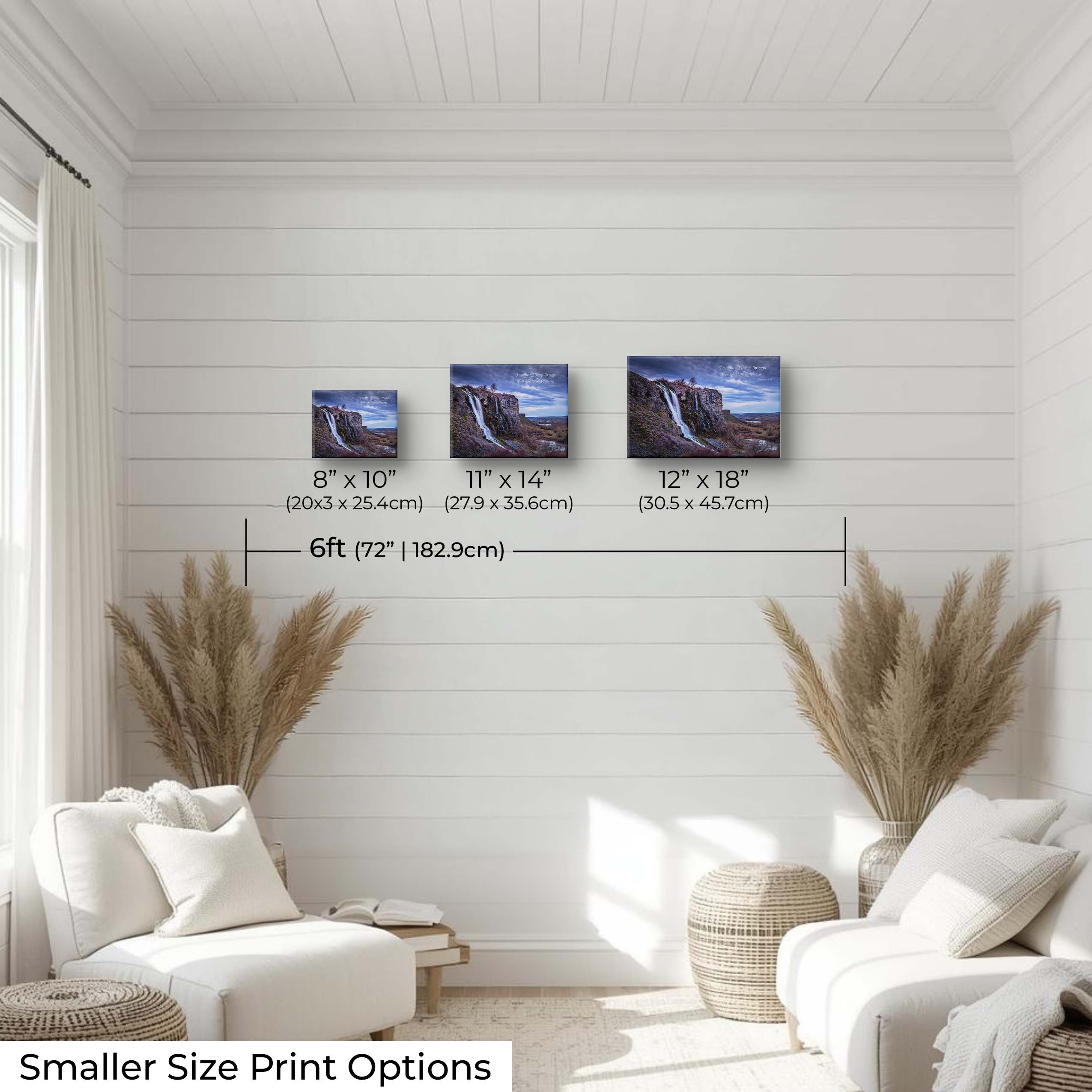 Idaho Waterfall Print – Ritter Island Landscape Wall Decor