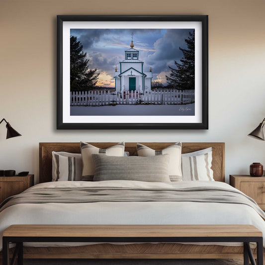 “Breaking Dawn” — Russian Church Kenai, Alaska