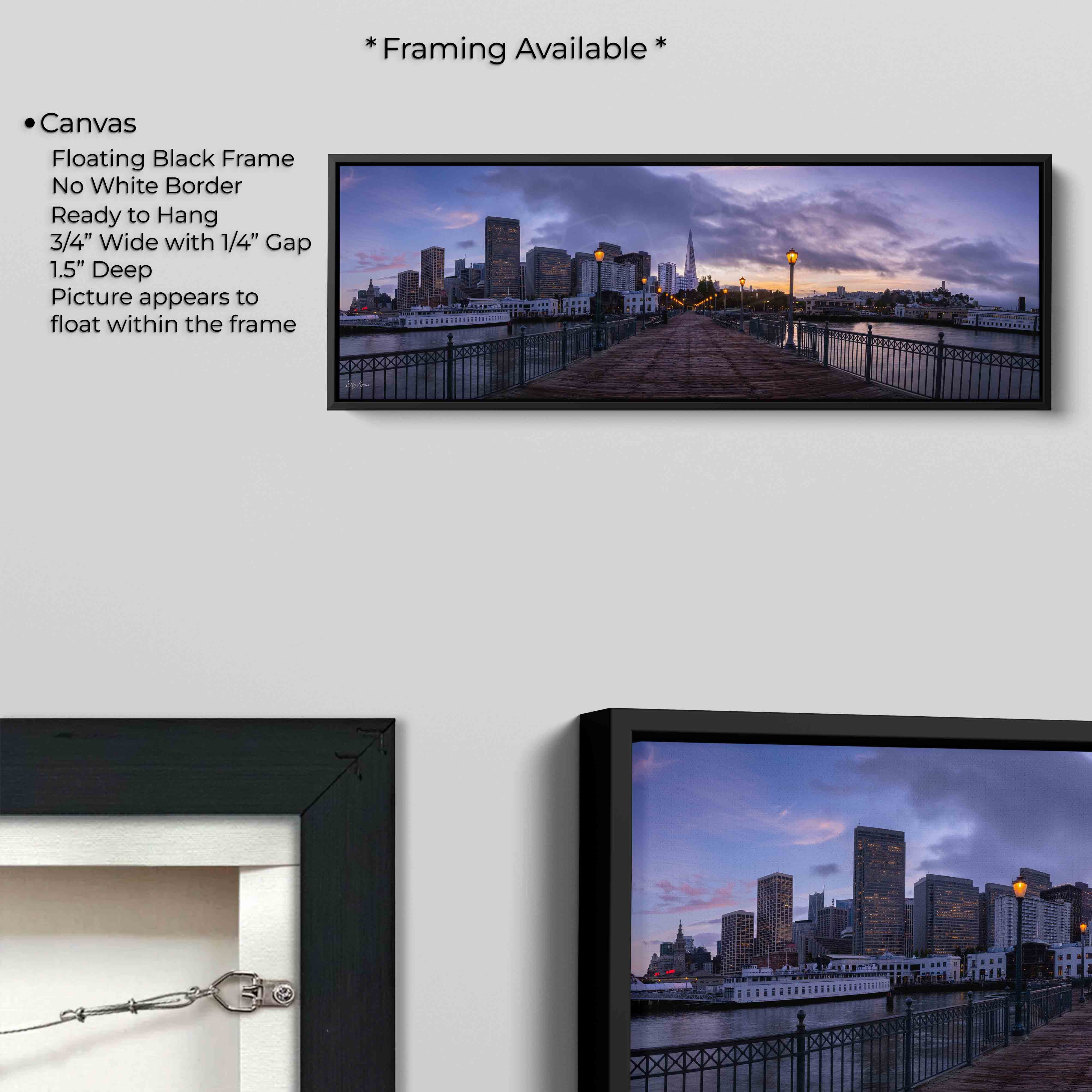 Pier 7 San Francisco Sunset Print – Golden Hour Urban Wall Decor