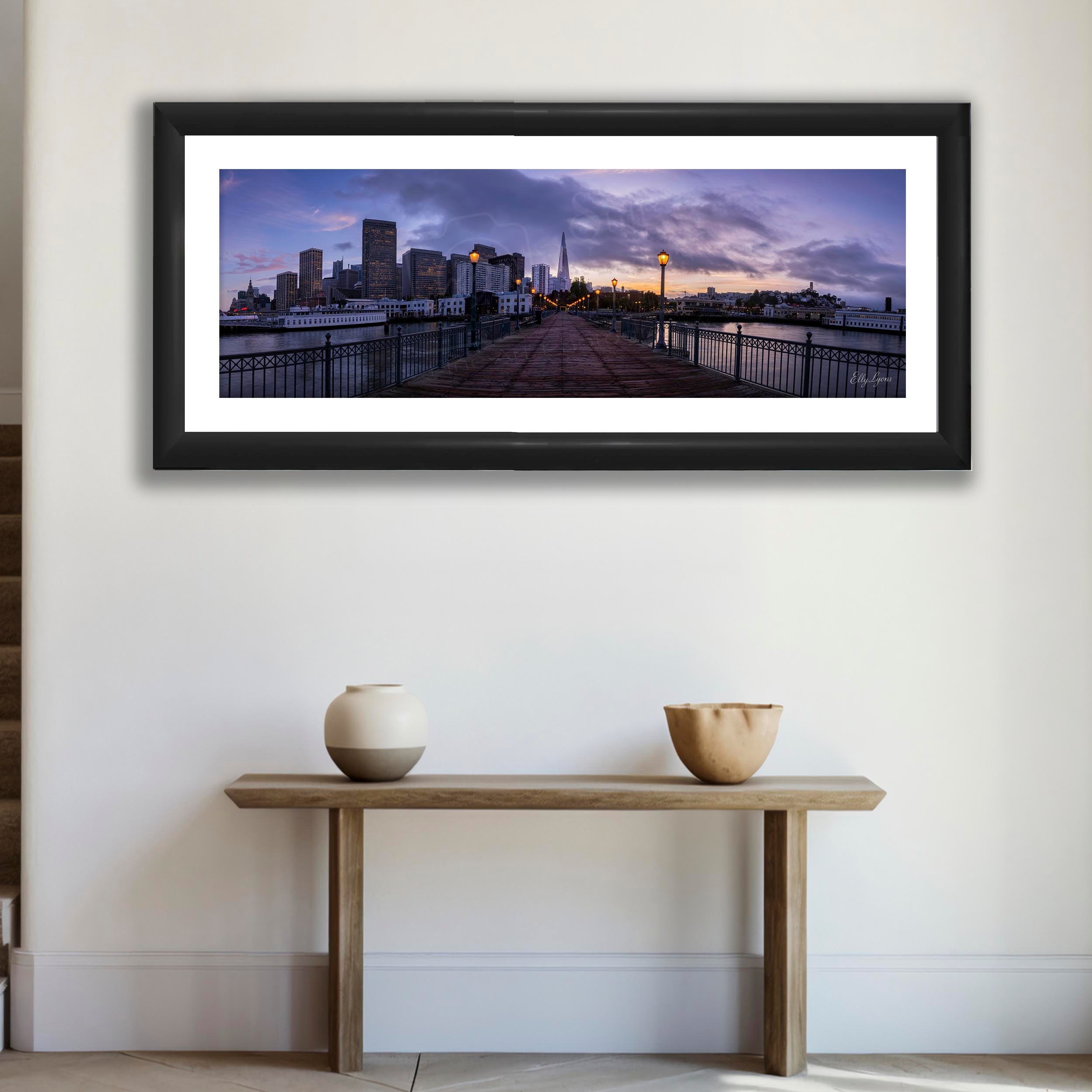 Pier 7 San Francisco Sunset Print – Golden Hour Urban Wall Decor
