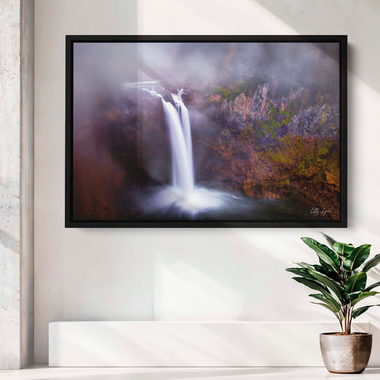 Snoqualmie Falls Art Print – Fine Art Print of Sunrise Landscape Waterfall Decor
