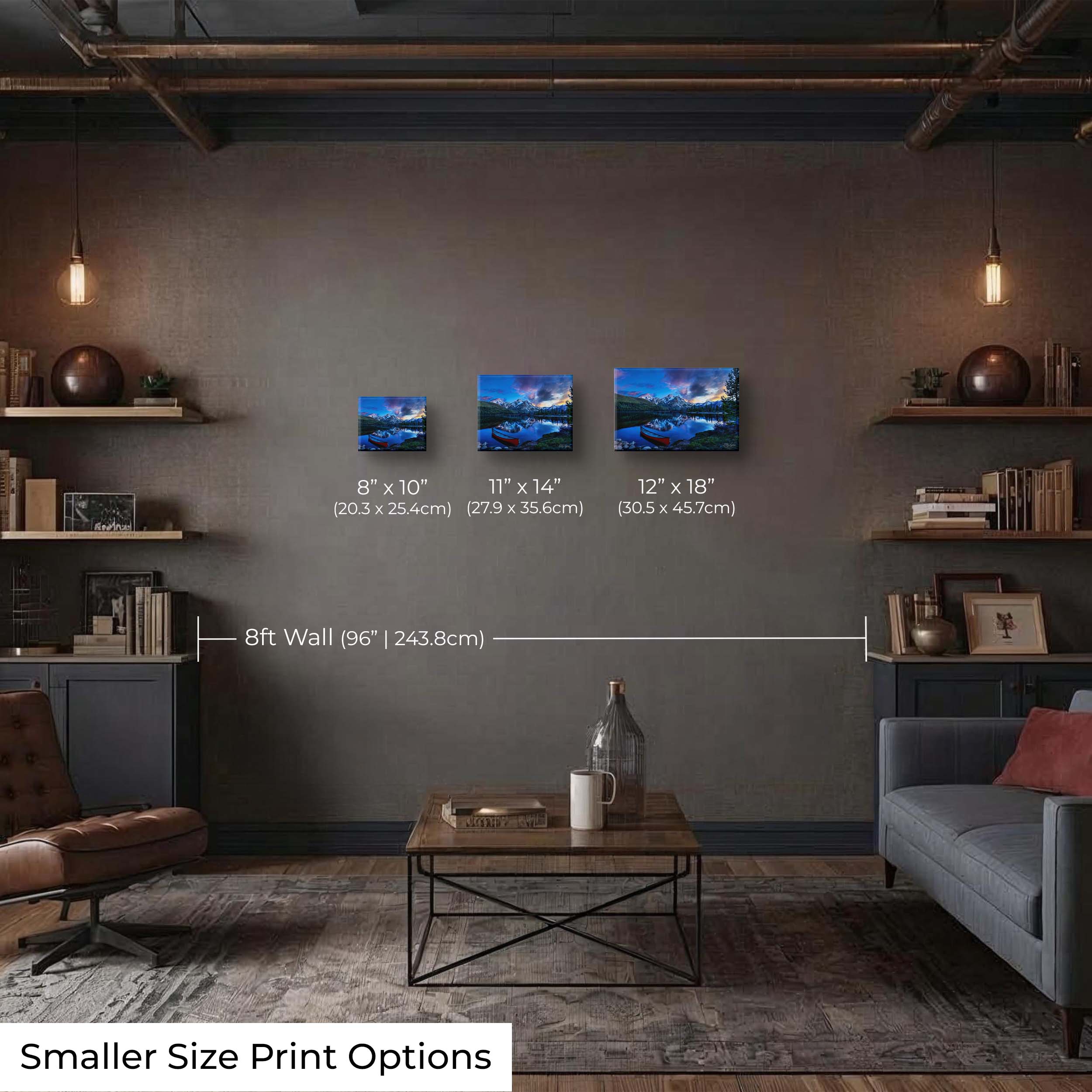 Stanley Lake Sunset Print - "The Majesty Remains"