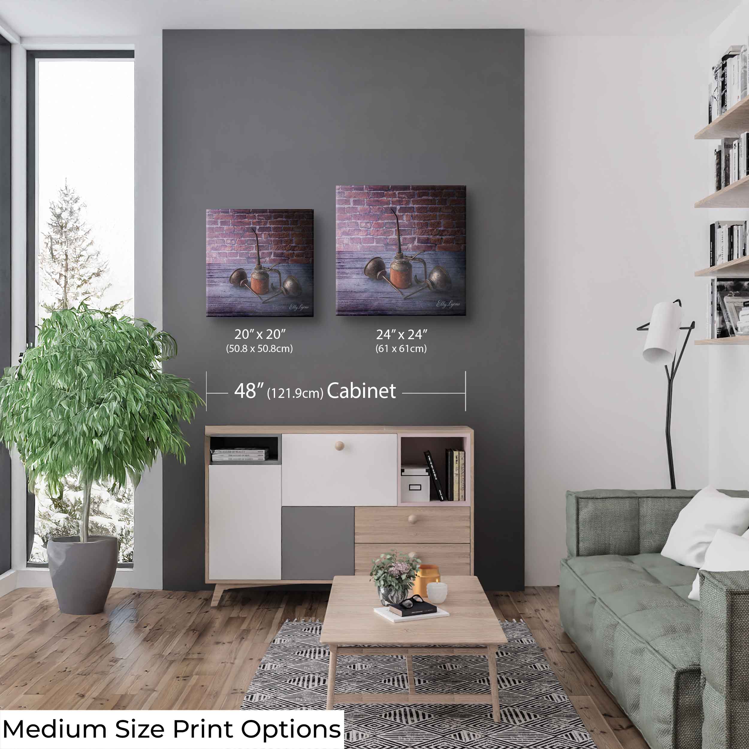 Vintage Industrial Oil Can Still Life Art Print