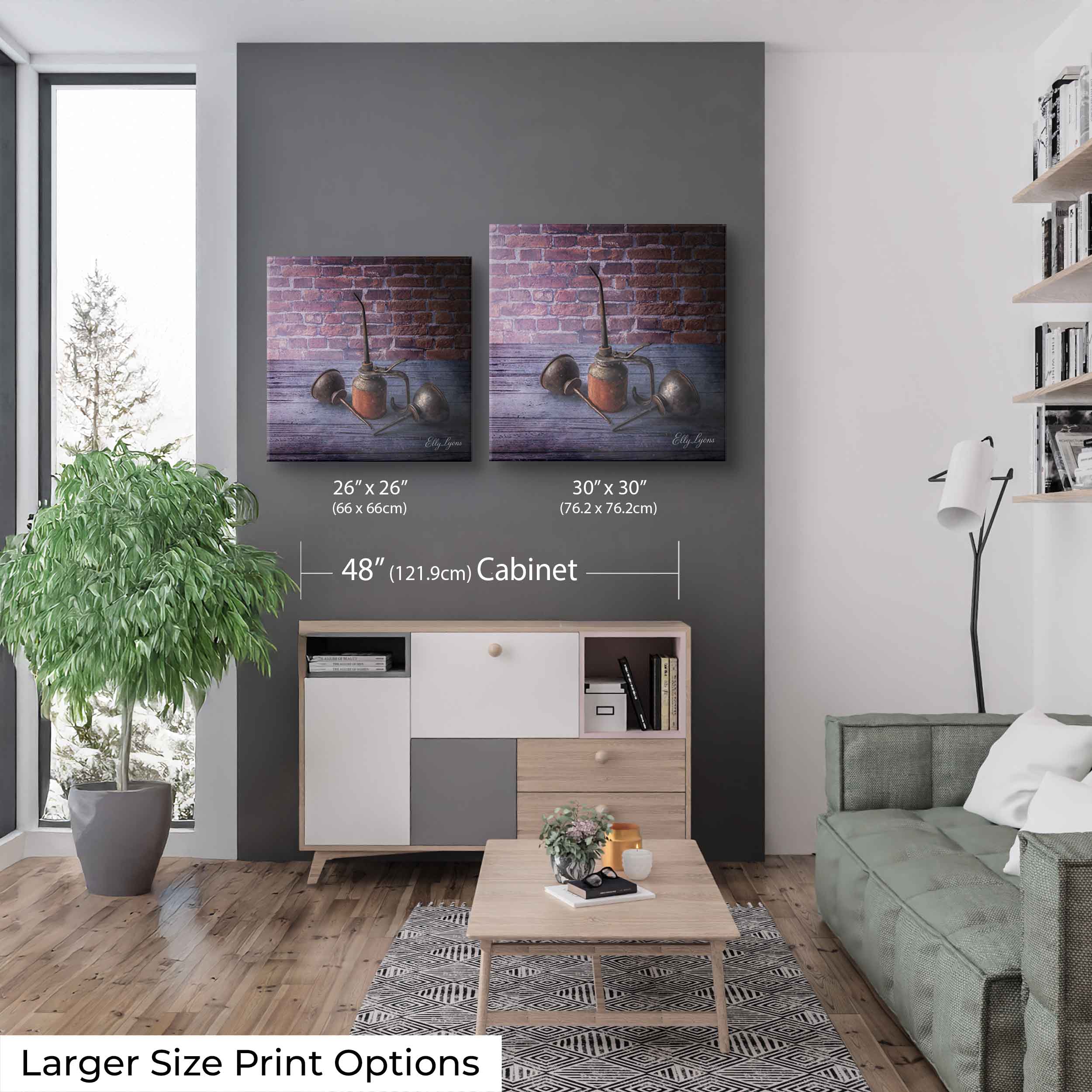 Vintage Industrial Oil Can Still Life Art Print