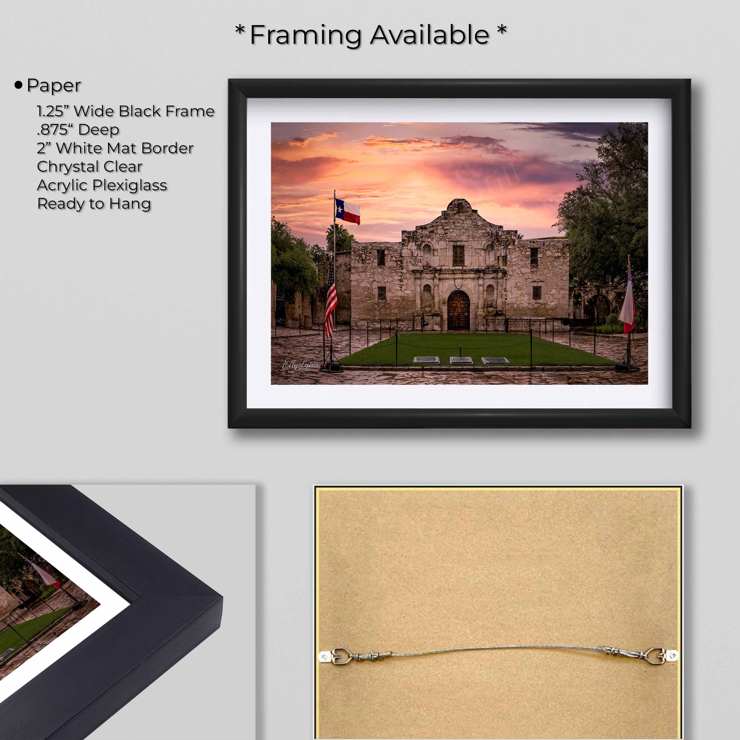 Alamo Fine Art Print – Texas Landmark Sunrise Historic Wall Decor