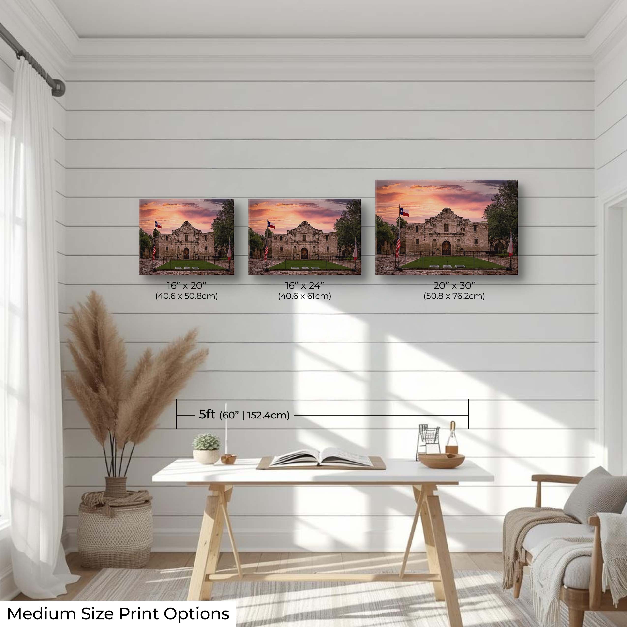 Alamo Fine Art Print – Historic Wall Art Featuring Texas Landmark Sunrise